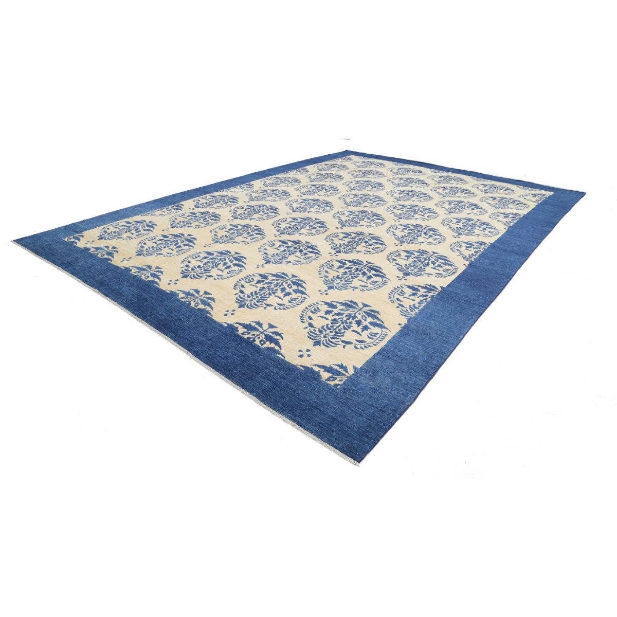 Modcar 12x17 Handmade Double Knotted Washable Wool Rug - Colorful