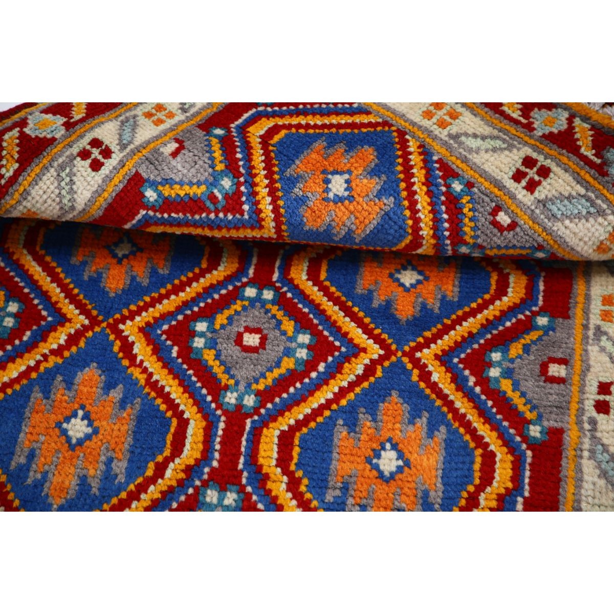 Revival 3x4 Handmade Double Knotted Washable Wool Rug - Colorful