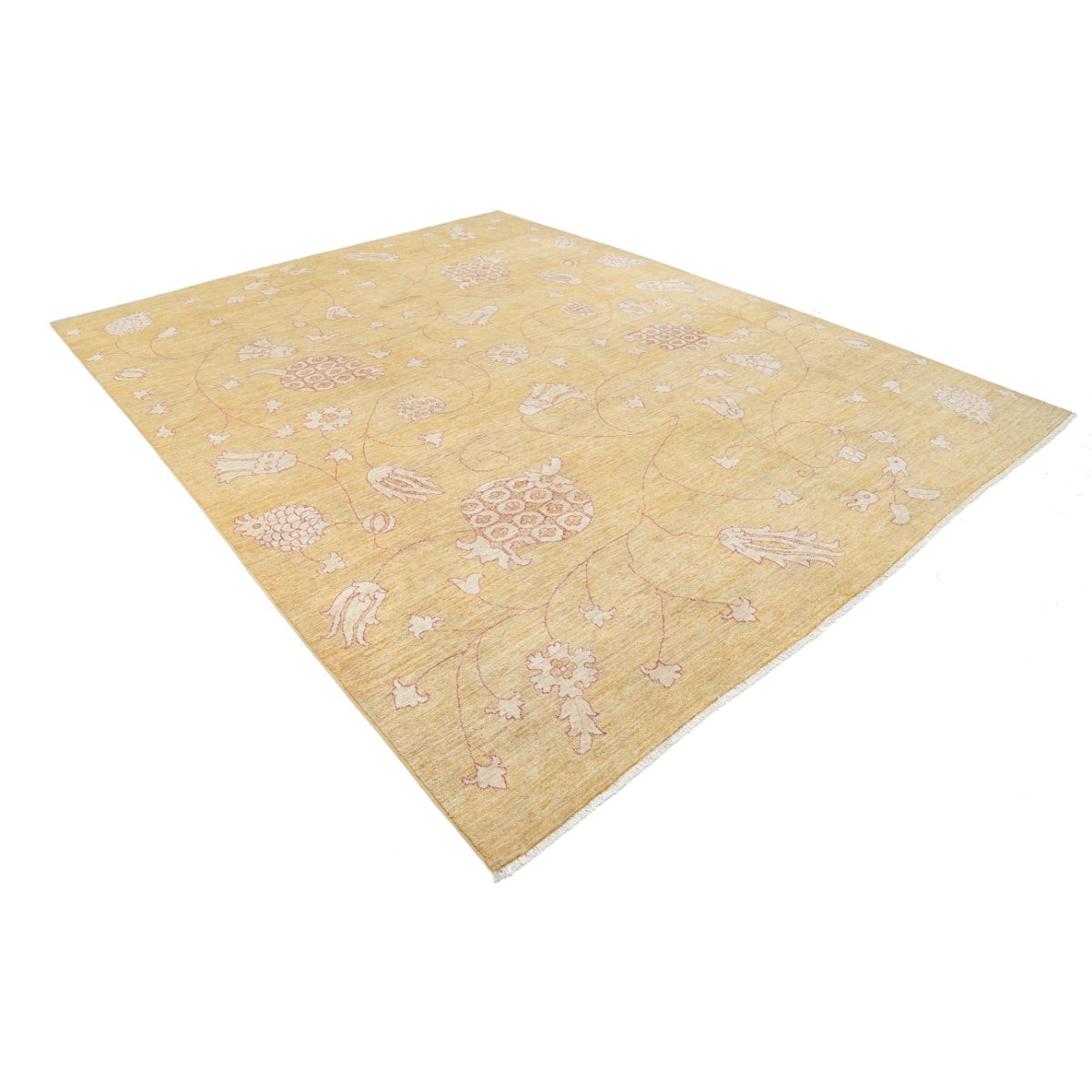 Modcar 9x12 Handmade Double Knotted Washable Wool Rug - Colorful
