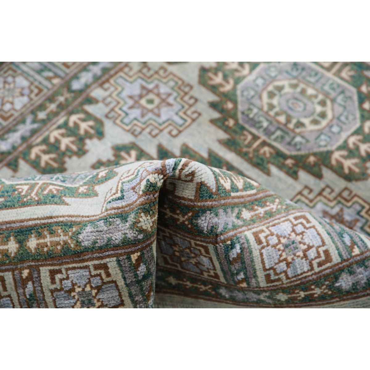 Revival 3x5 Handmade Double Knotted Washable Wool Rug - Colorful