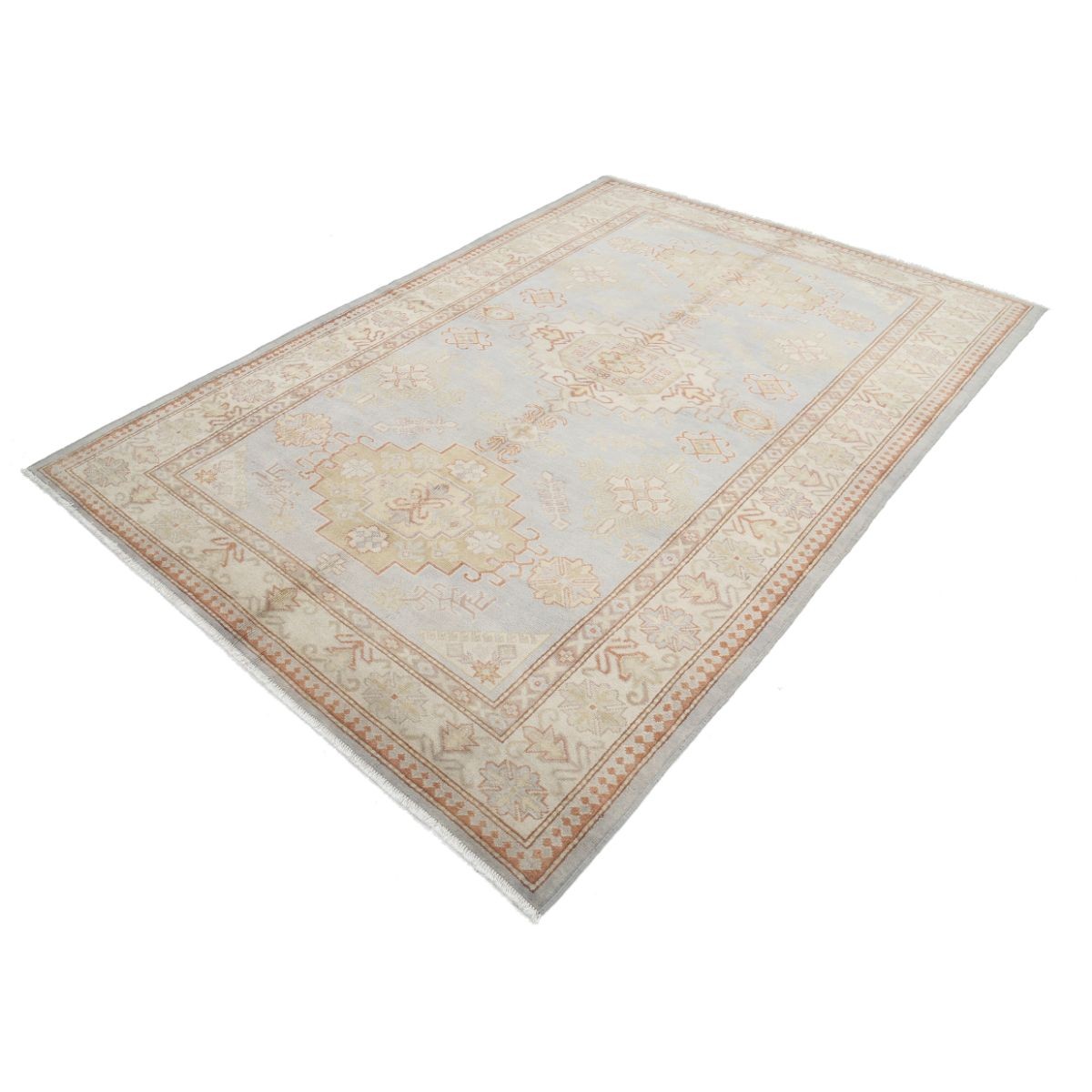 Revival 6x9 Handmade Double Knotted Washable Wool Rug - Colorful