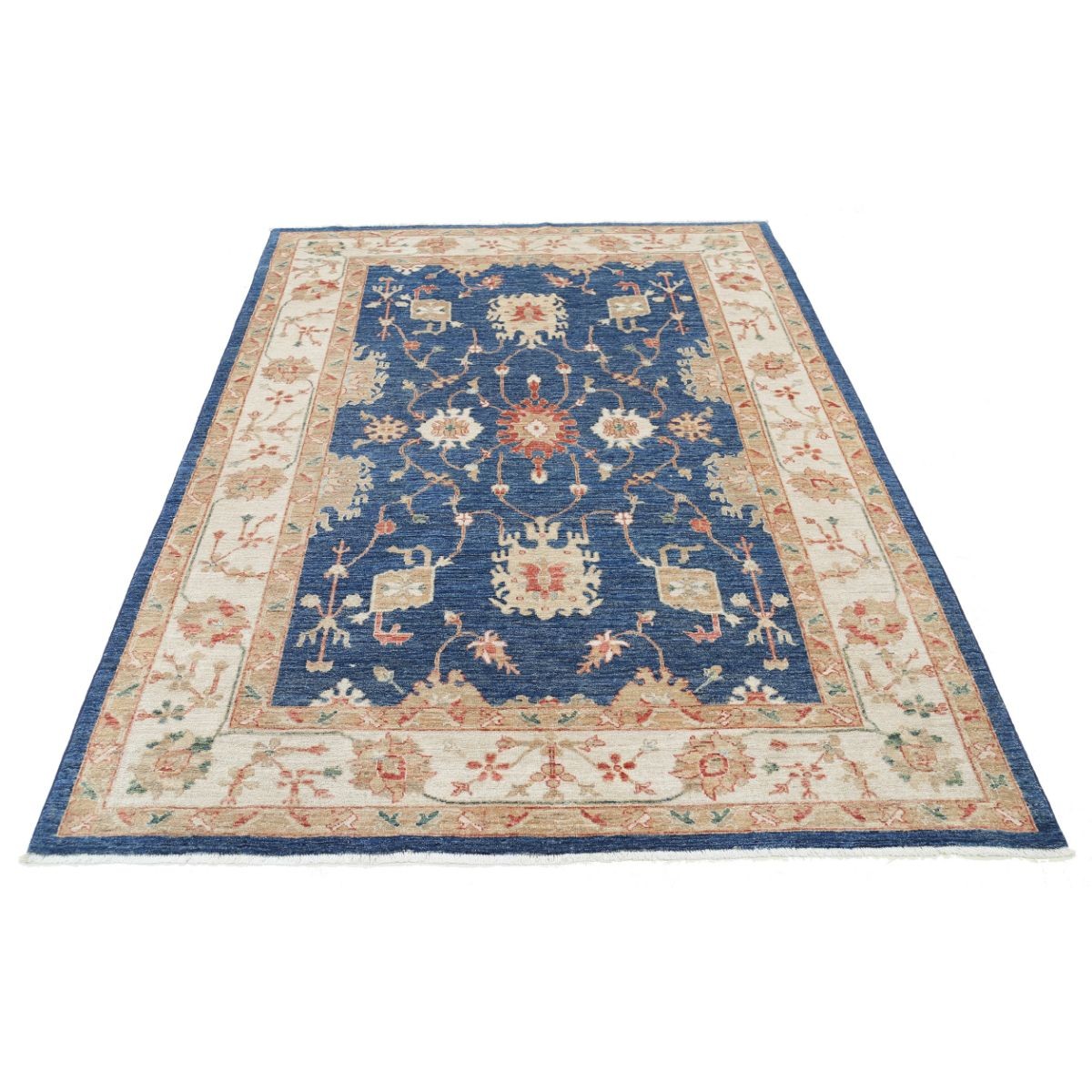 Ziegler 6x7 Handmade Double Knotted Washable Wool Rug - Colorful
