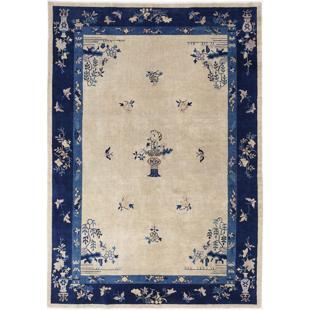 Nickel 6x9 Handmade Double Knotted Washable Wool Rug - Colorful