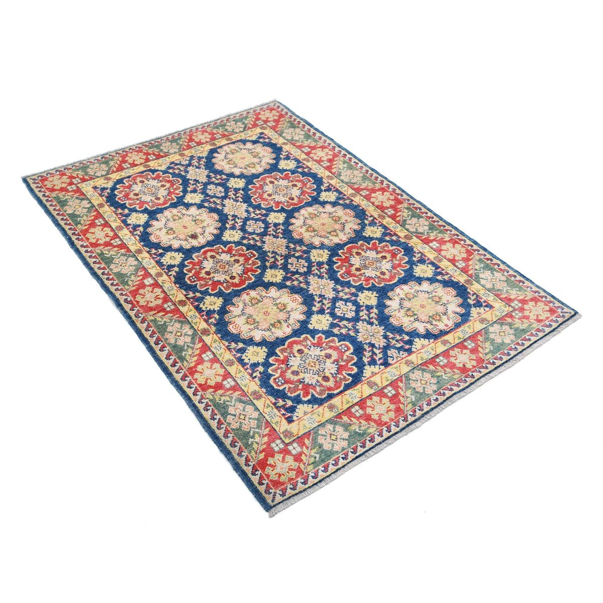 Revival 3x5 Handmade Double Knotted Washable Wool Rug - Colorful