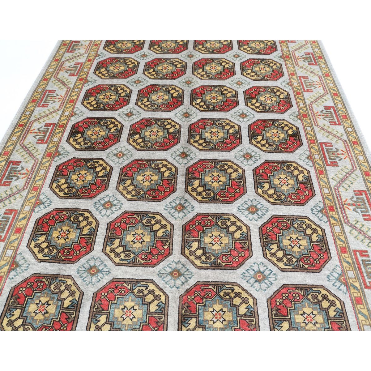 Revival 7x10 Handmade Double Knotted Washable Wool Rug - Colorful
