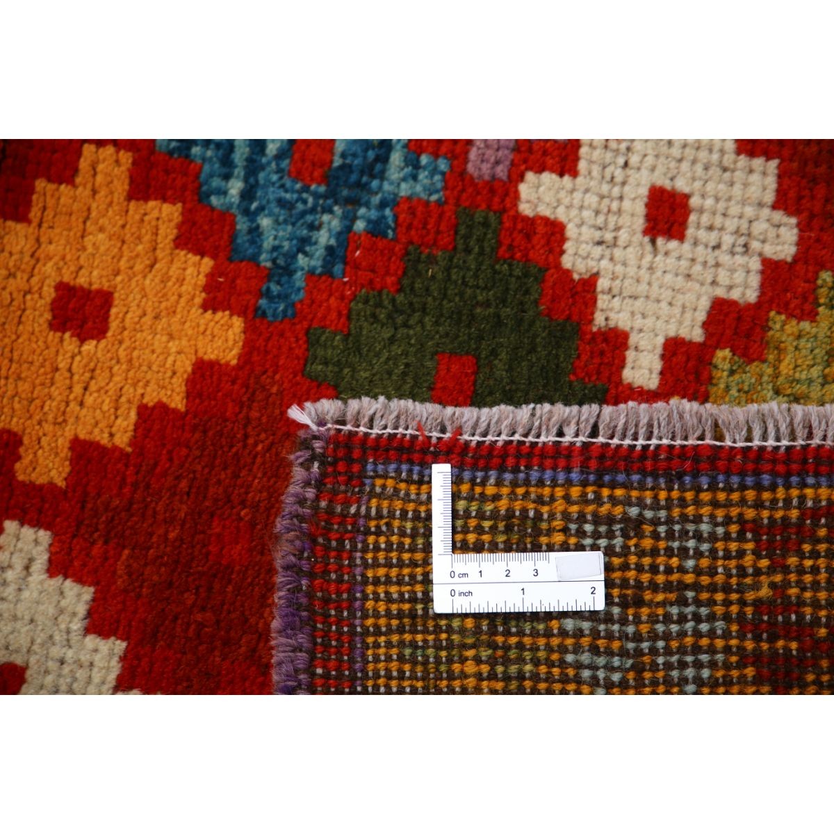 Revival 3x5 Handmade Double Knotted Washable Wool Rug - Colorful