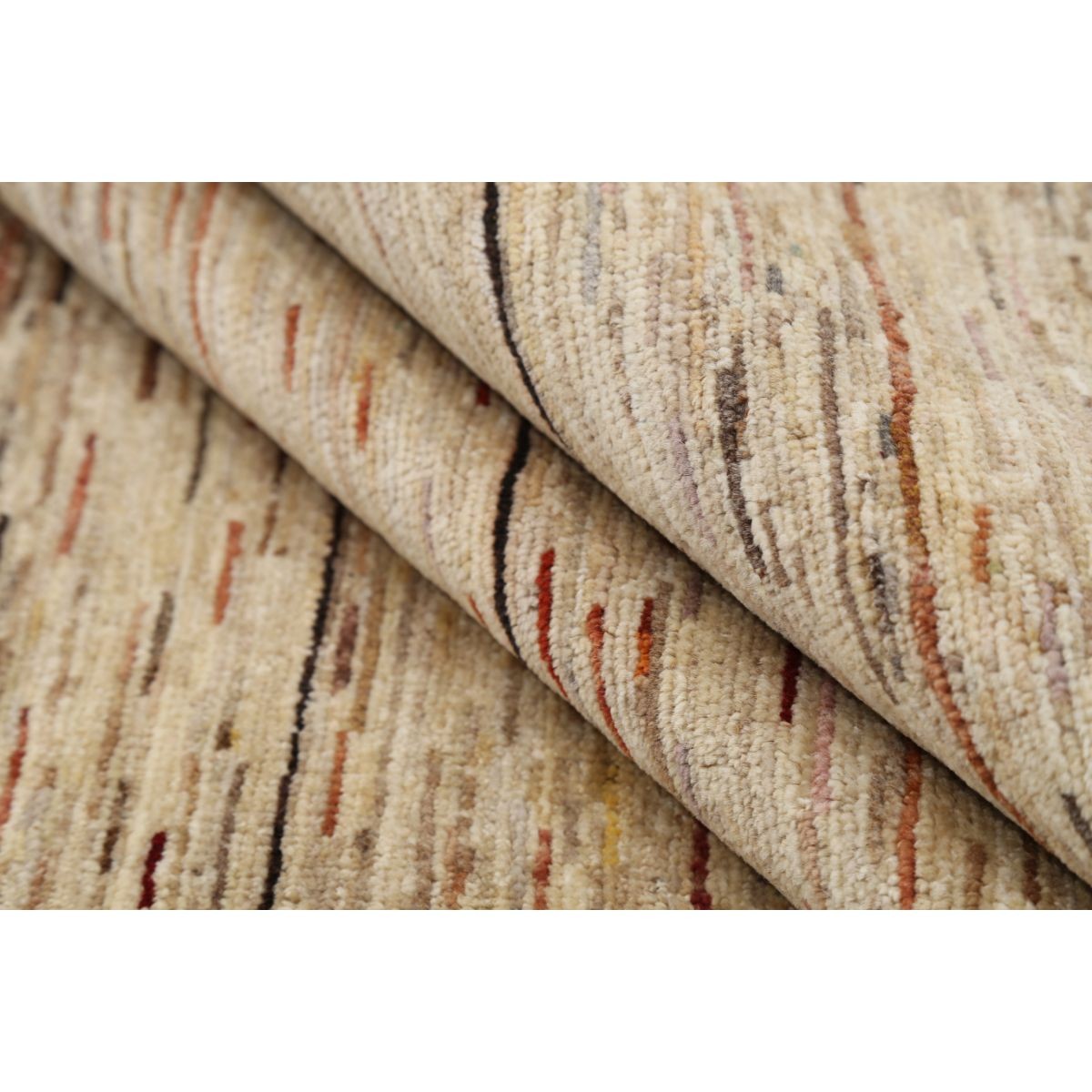 Modcar 7x8 Handmade Double Knotted Washable Wool Rug - Colorful