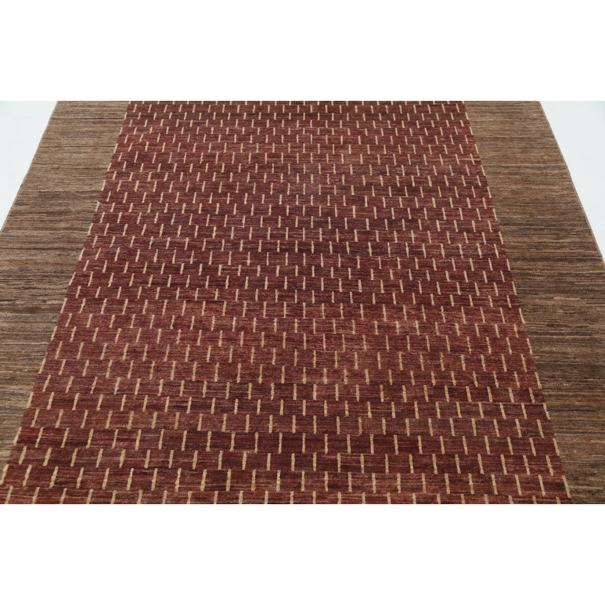 Modcar 6x9 Handmade Double Knotted Washable Wool Rug - Colorful