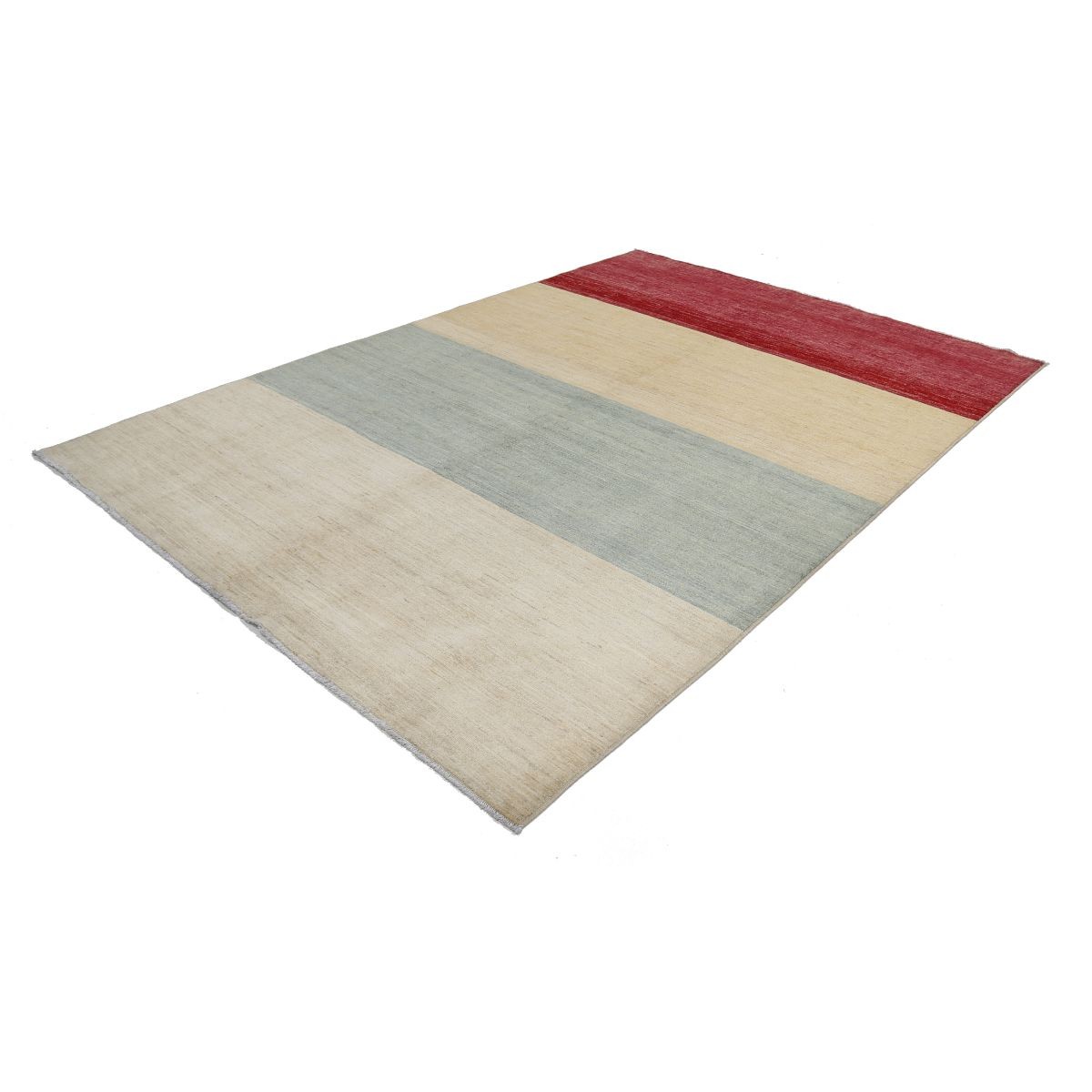 Modcar 7x9 Handmade Double Knotted Washable Wool Rug - Colorful