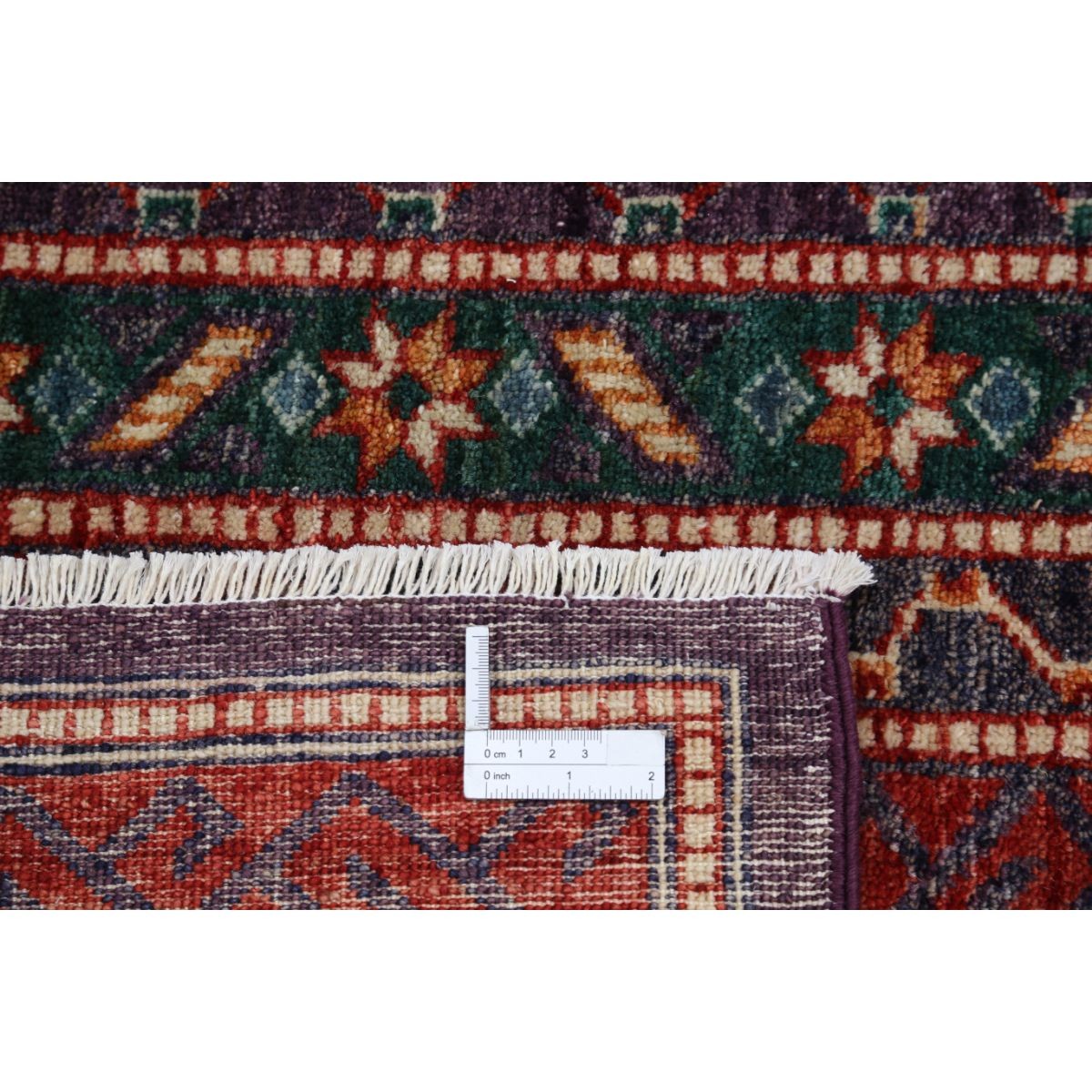 Shaal 6x8 Handmade Double Knotted Washable Wool Rug - Colorful