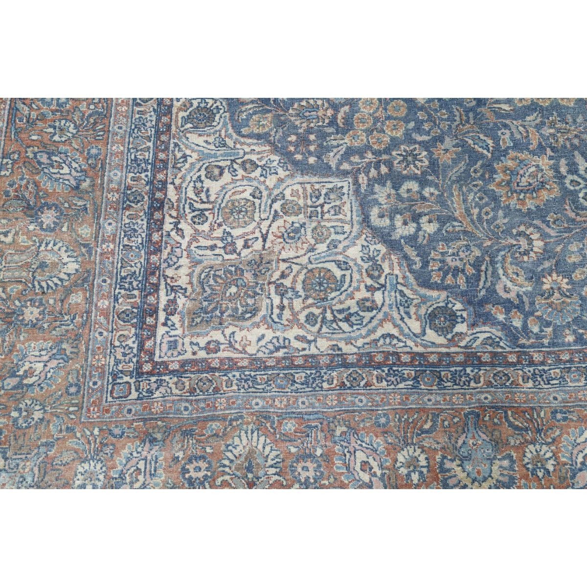 Vintage 9x11 Handmade Double Knotted Washable Wool Rug - Soft Hues