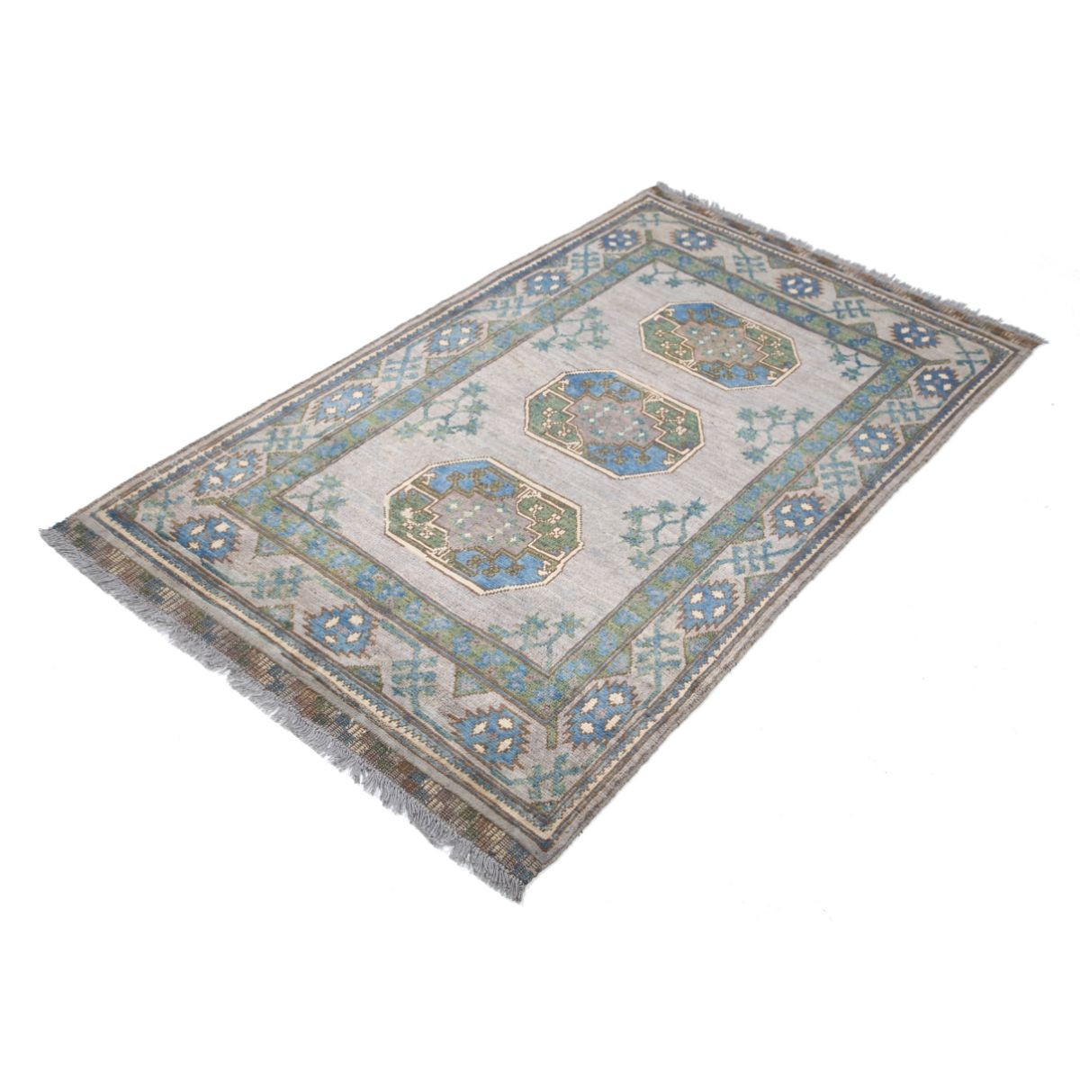 Revival 3x5 Handmade Double Knotted Washable Wool Rug - Colorful