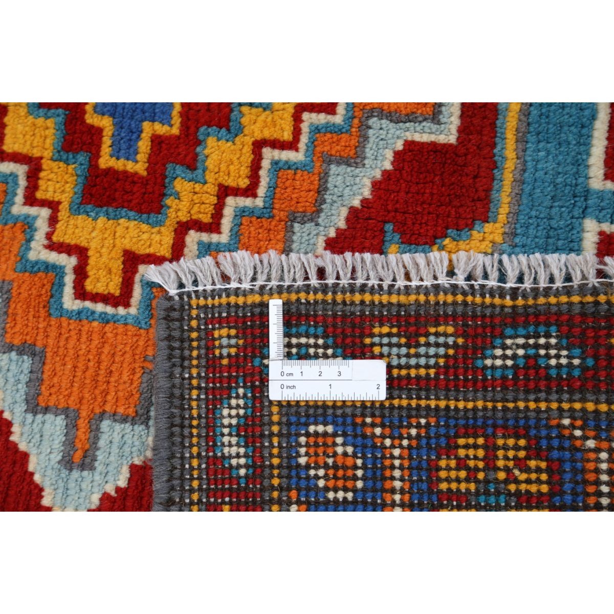 Revival 5x7 Handmade Double Knotted Washable Wool Rug - Colorful