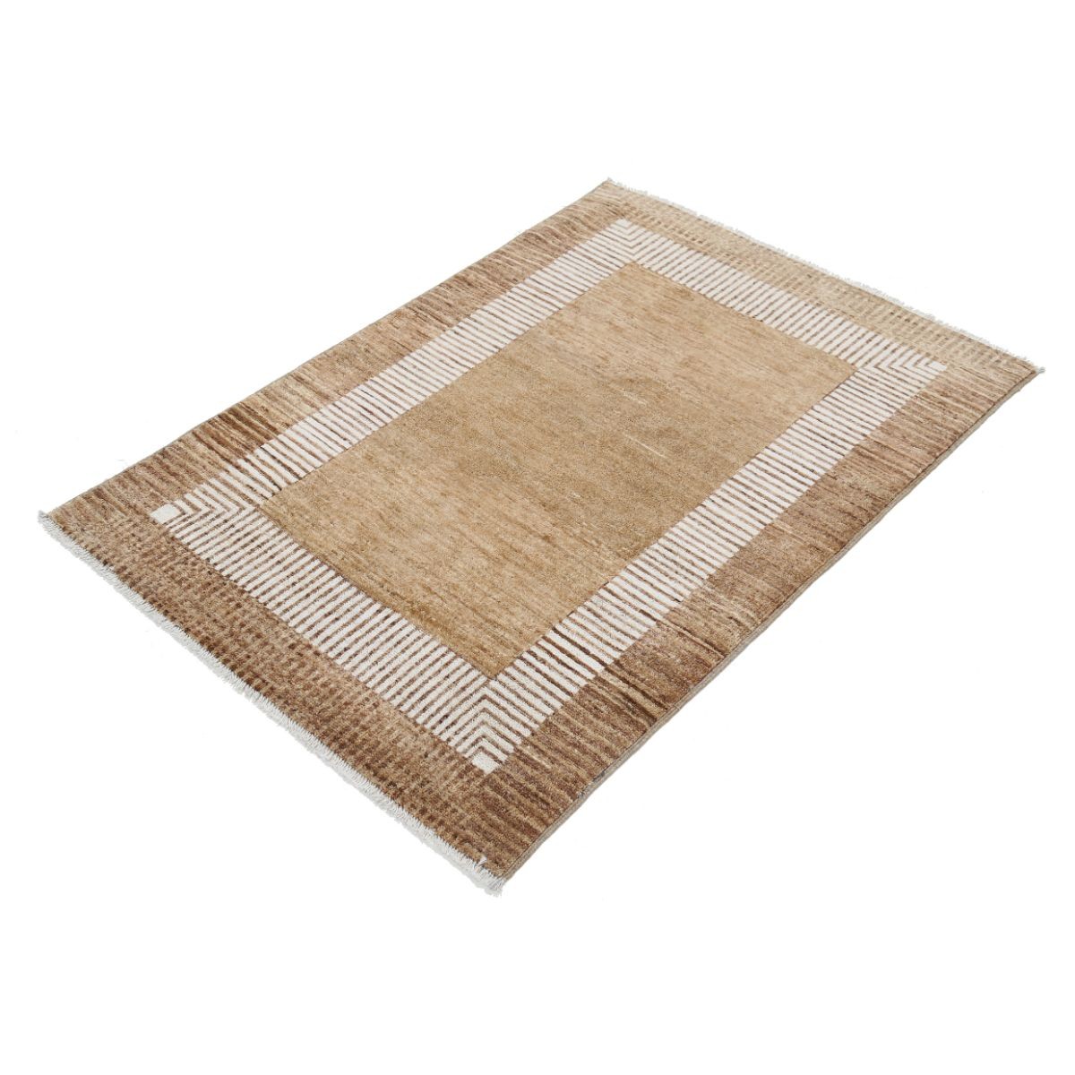 Modcar 3x5 Handmade Double Knotted Washable Wool Rug - Colorful