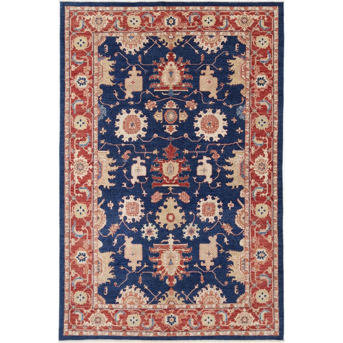 Ziegler 6x9 Handmade Double Knotted Washable Wool Rug - Colorful