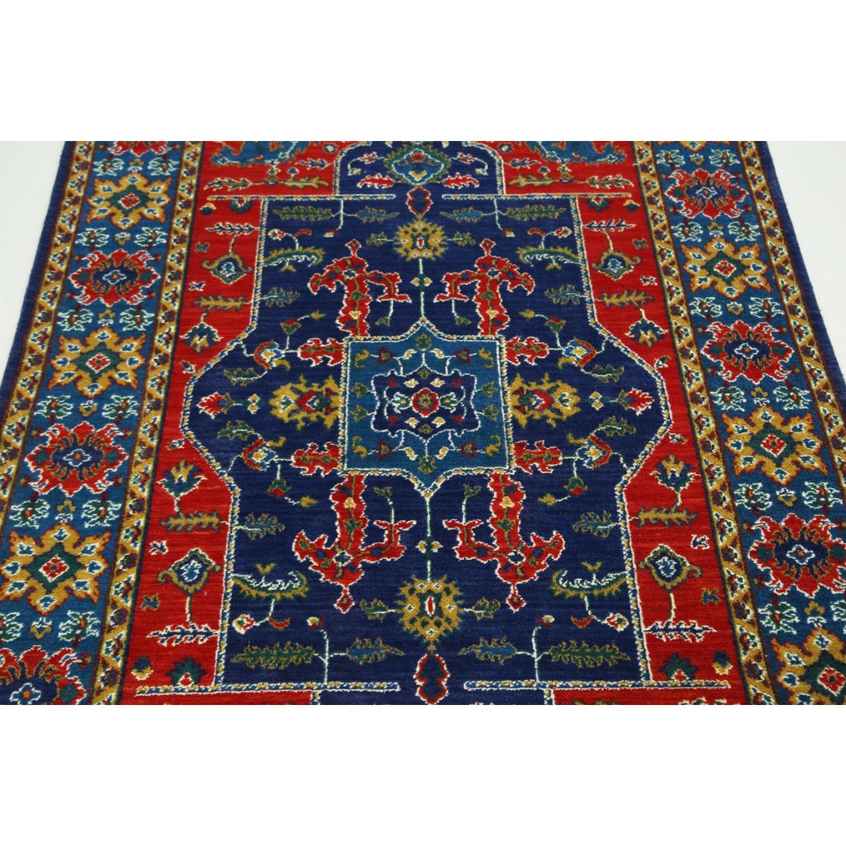 Gulshan-4'0" 4x6 Machine-Made Washable Wool Rug - Colorful