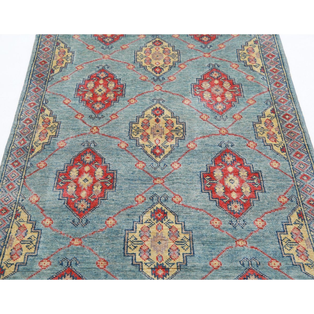 Revival 3x5 Handmade Double Knotted Washable Wool Rug - Colorful