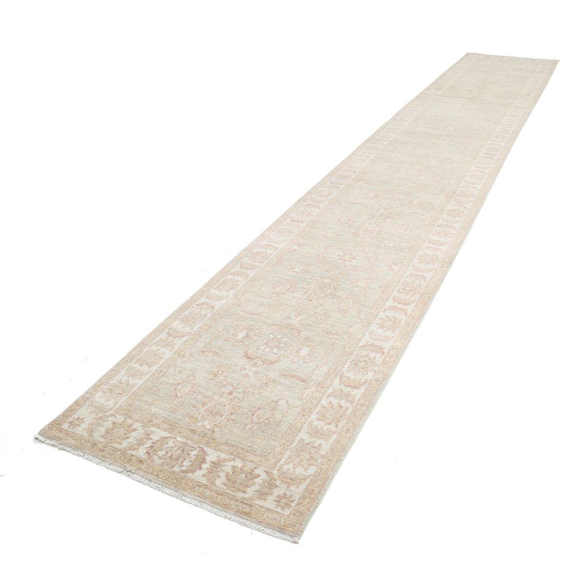 Serenity 3x20 Handmade Double Knotted Washable Wool Runner - Soft Hues