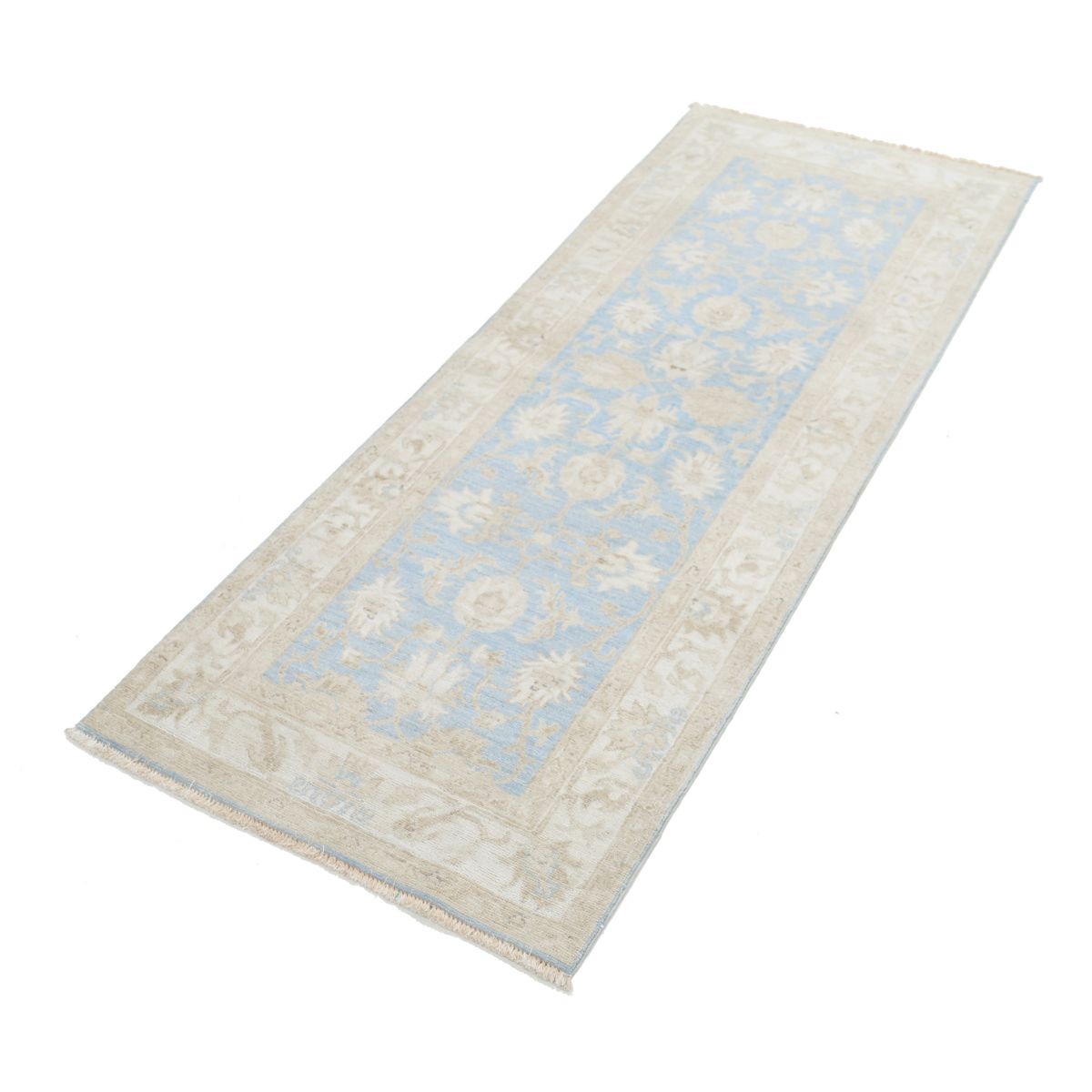 Serenity 2x6 Handmade Double Knotted Washable Wool Runner - Soft Hues