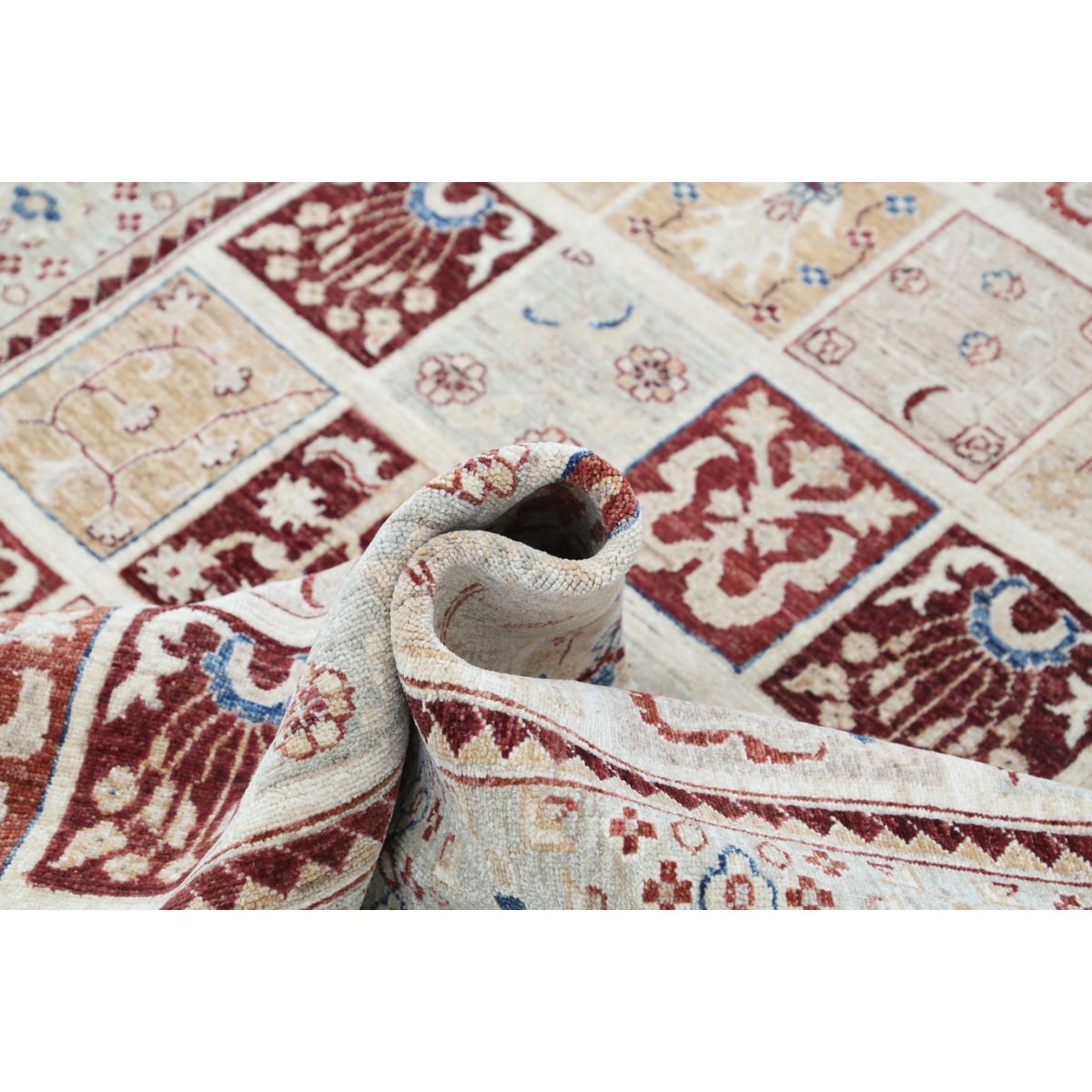 Bakhtiari 6x7 Handmade Double Knotted Washable Wool Rug - Colorful