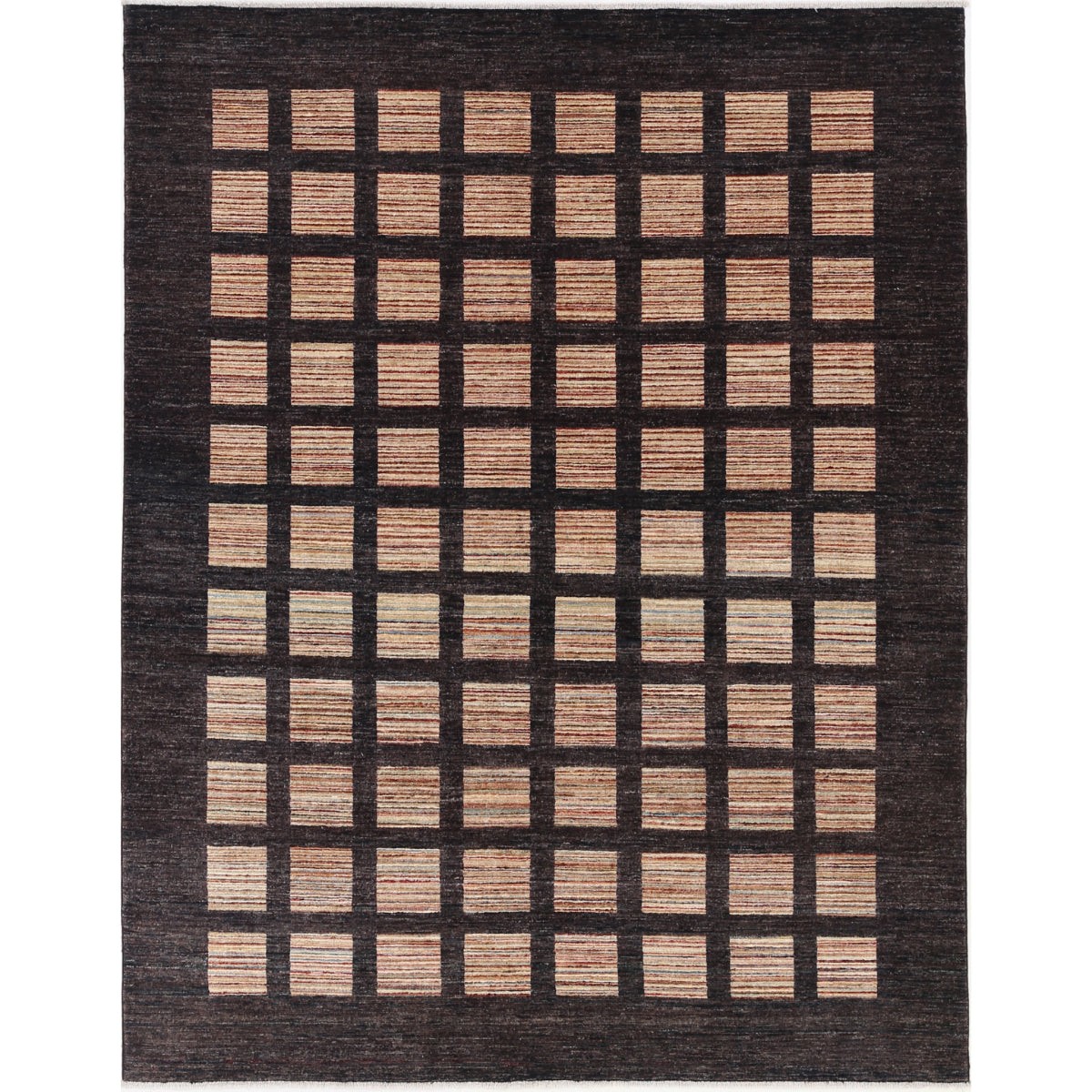 Modcar 6x8 Handmade Double Knotted Washable Wool Rug - Colorful