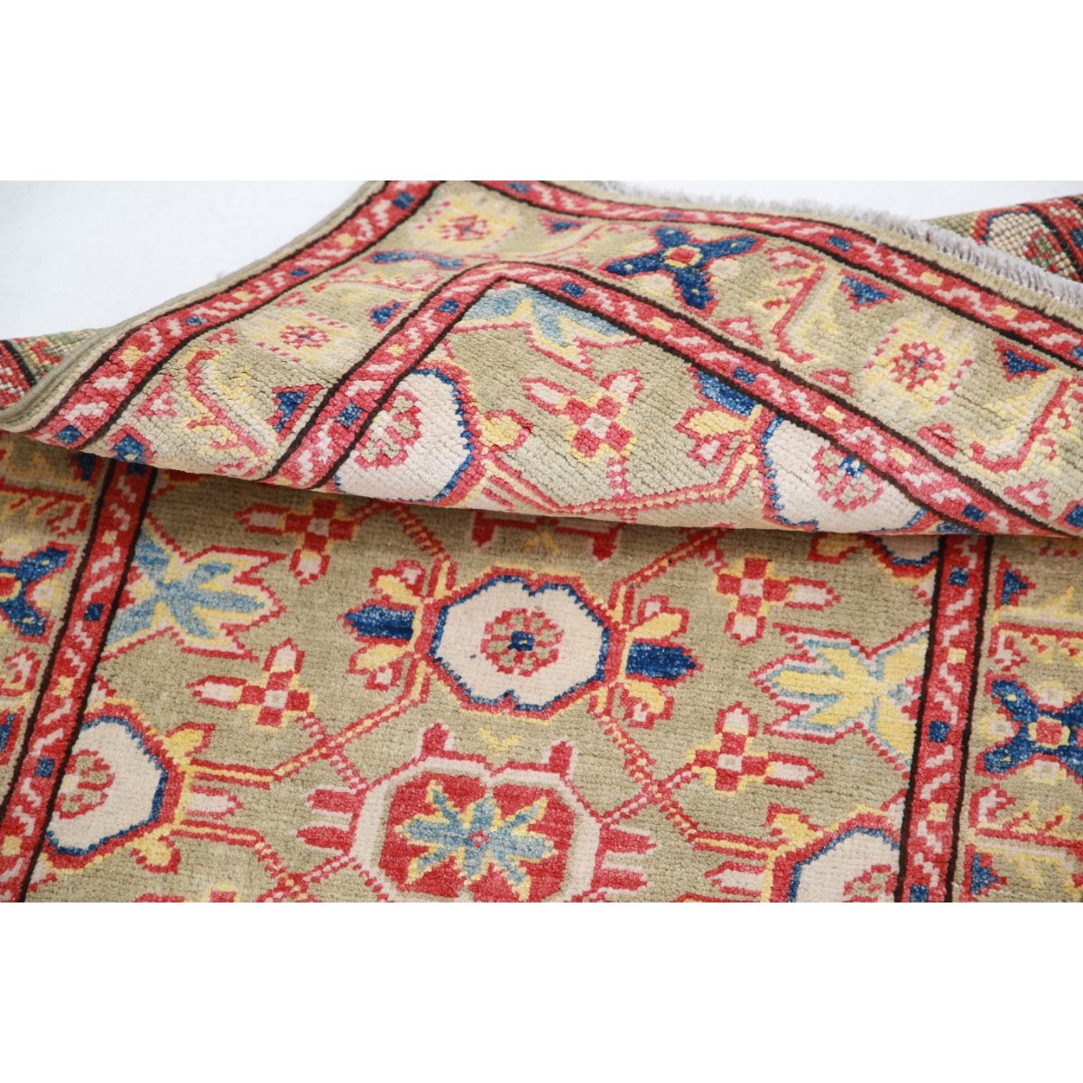 Revival 2x3 Handmade Double Knotted Washable Wool Rug - Colorful