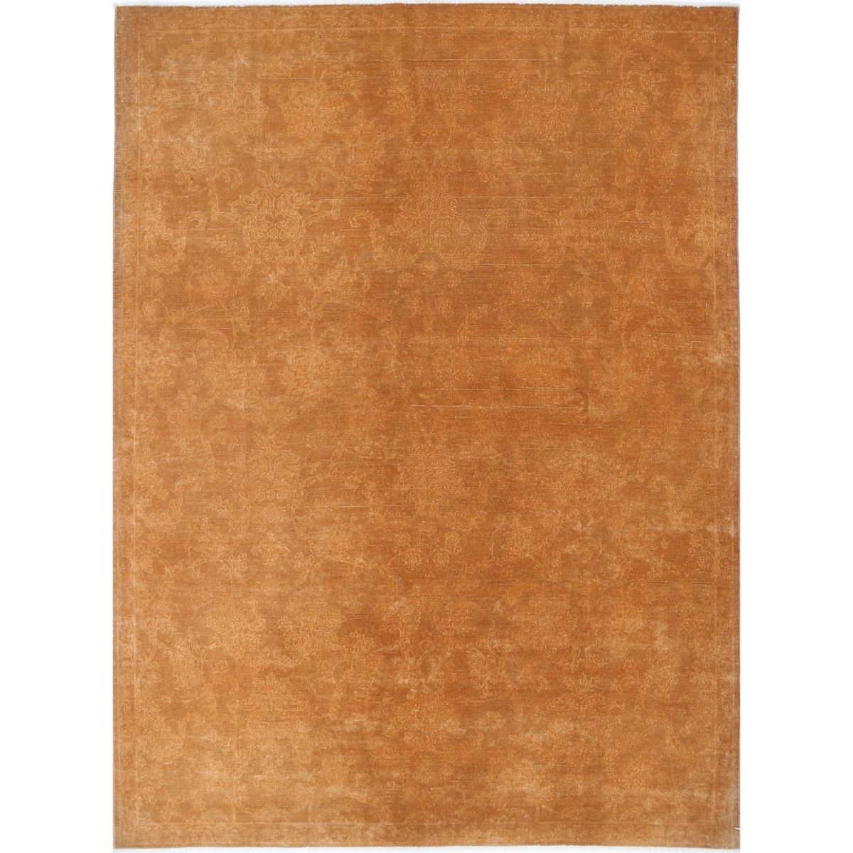 Overdye 7x10 Handmade Double Knotted Washable Wool Rug - Monochormatic
