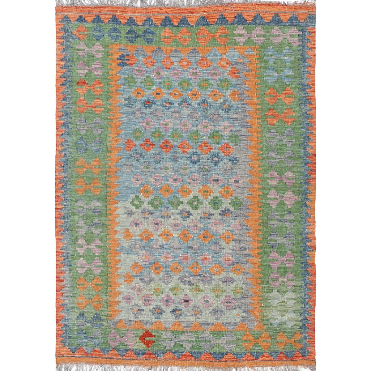 Maimana 4x6 Hand Woven Washable Wool Rug - Colorful