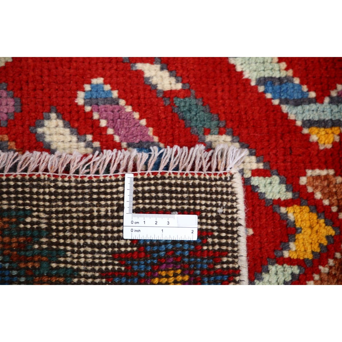 Revival 3x4 Handmade Double Knotted Washable Wool Rug - Colorful