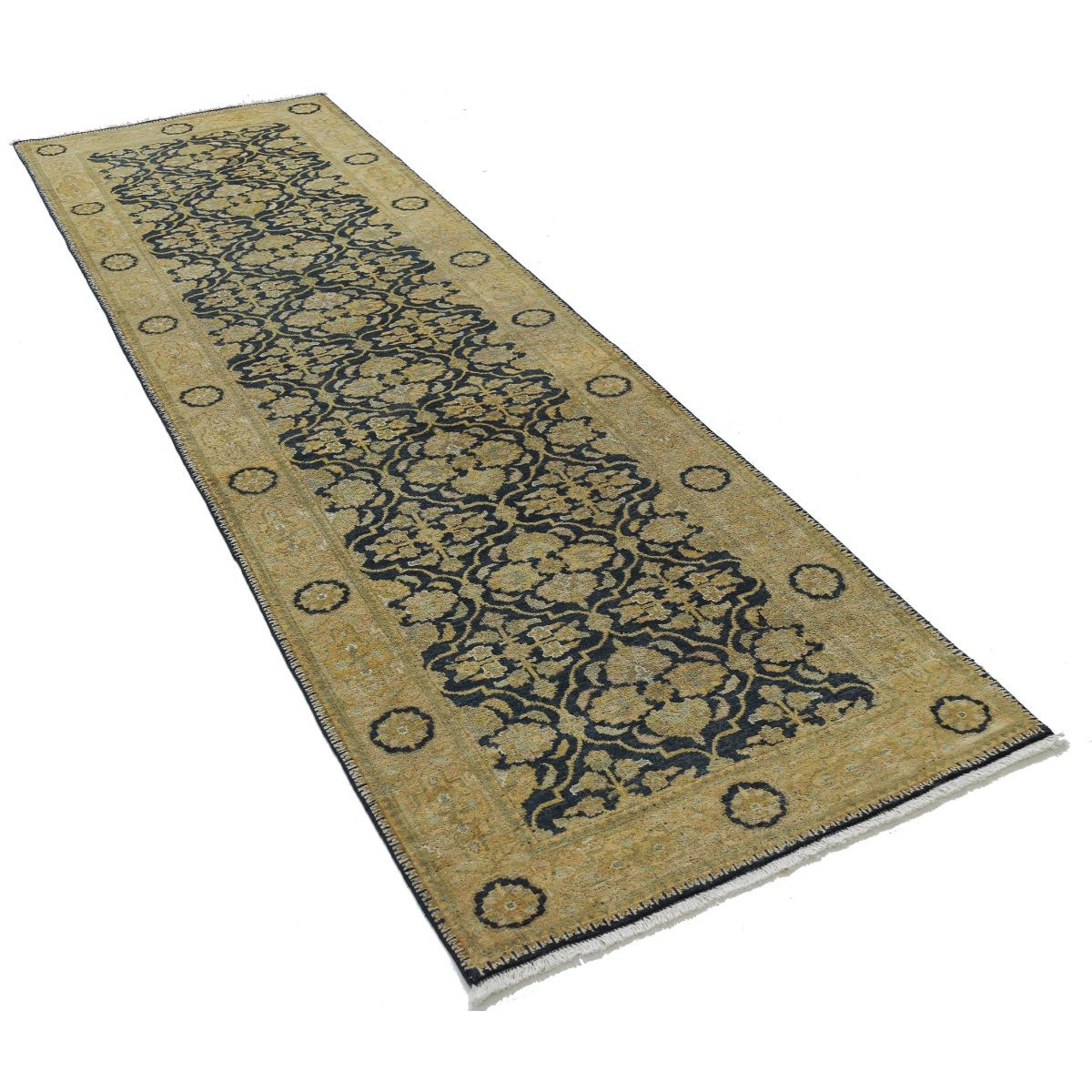 Ziegler 3x10 Handmade Double Knotted Washable Wool Runner - Colorful
