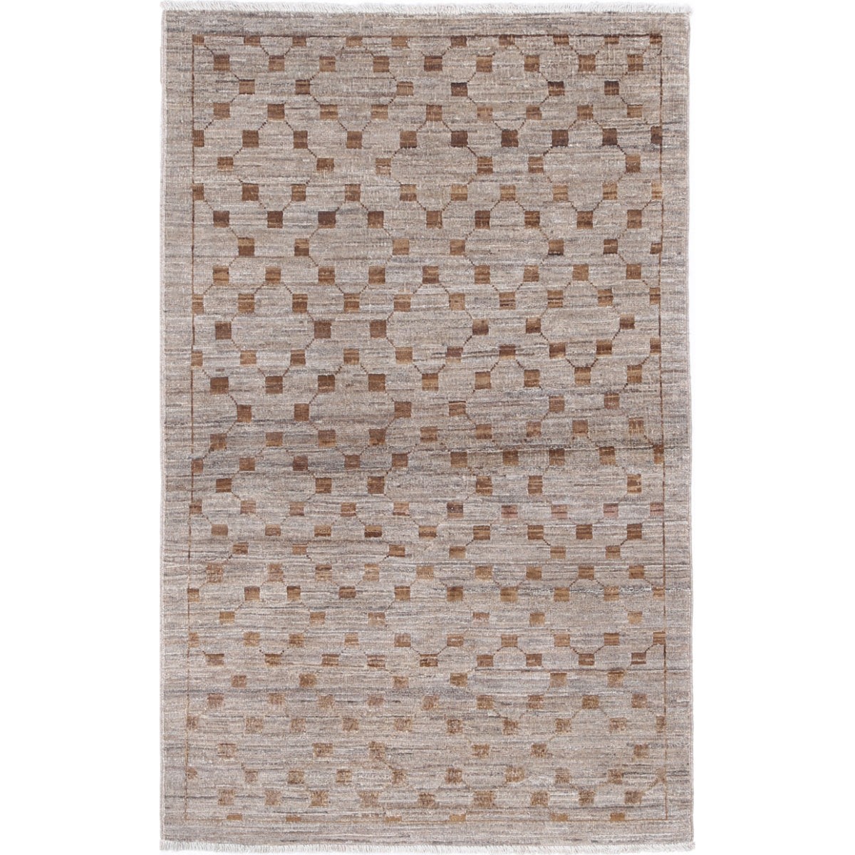 Modcar 3x5 Handmade Double Knotted Washable Wool Rug - Colorful