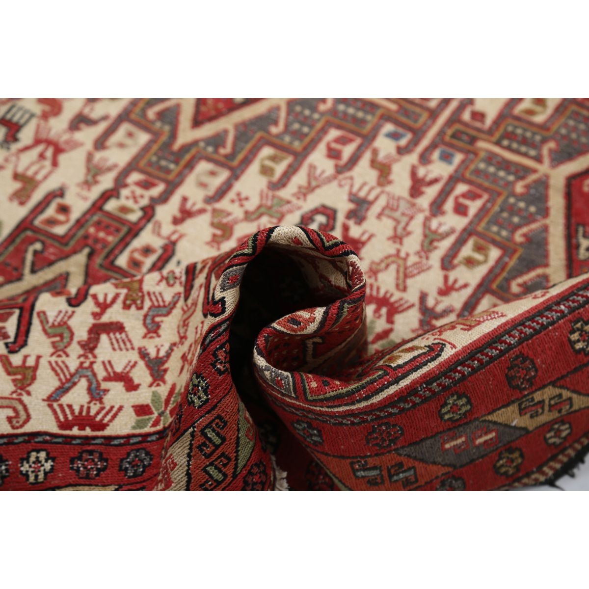 Silki 4x6 Hand Woven Washable Silk Rug - Colorful