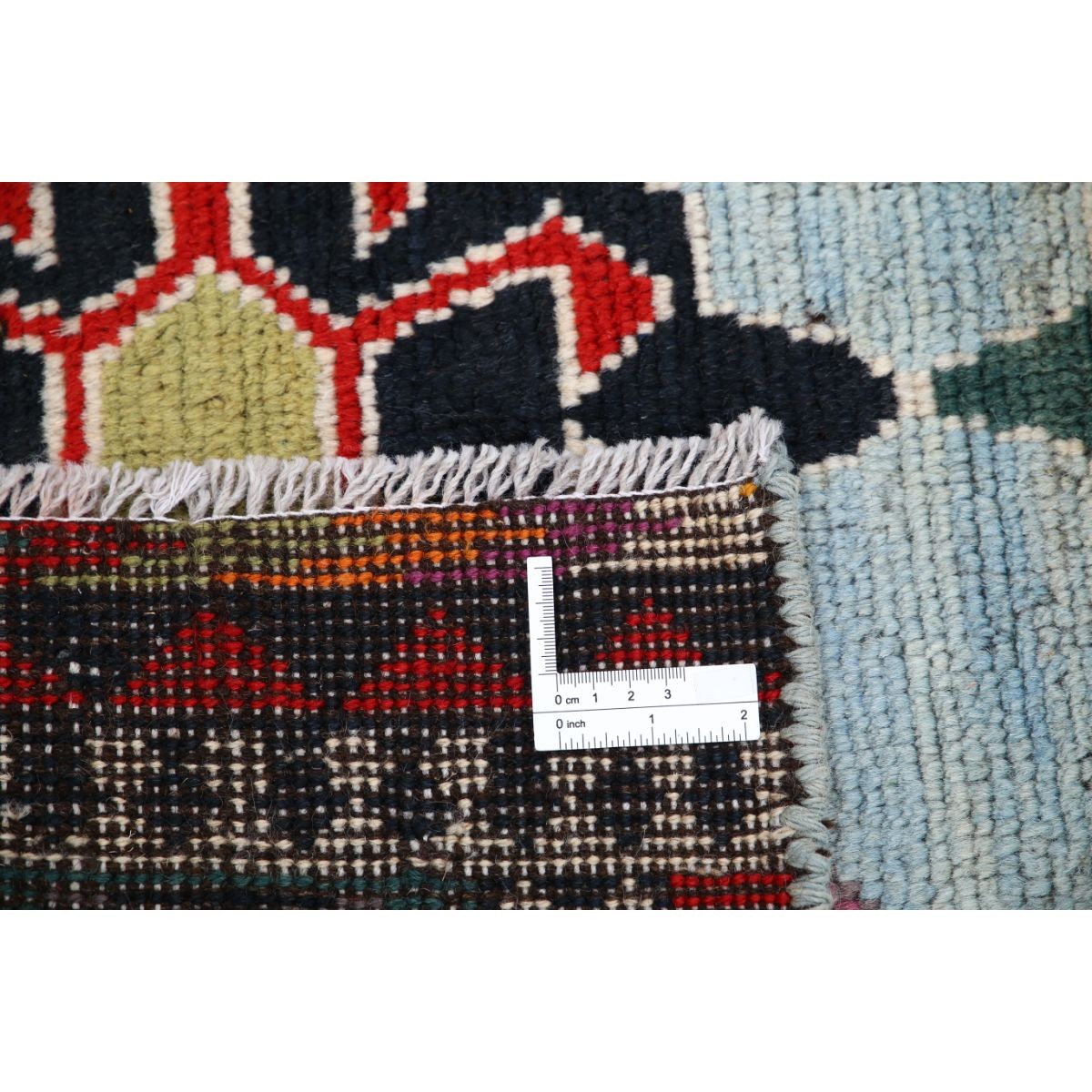 Revival 4x5 Handmade Double Knotted Washable Wool Rug - Colorful
