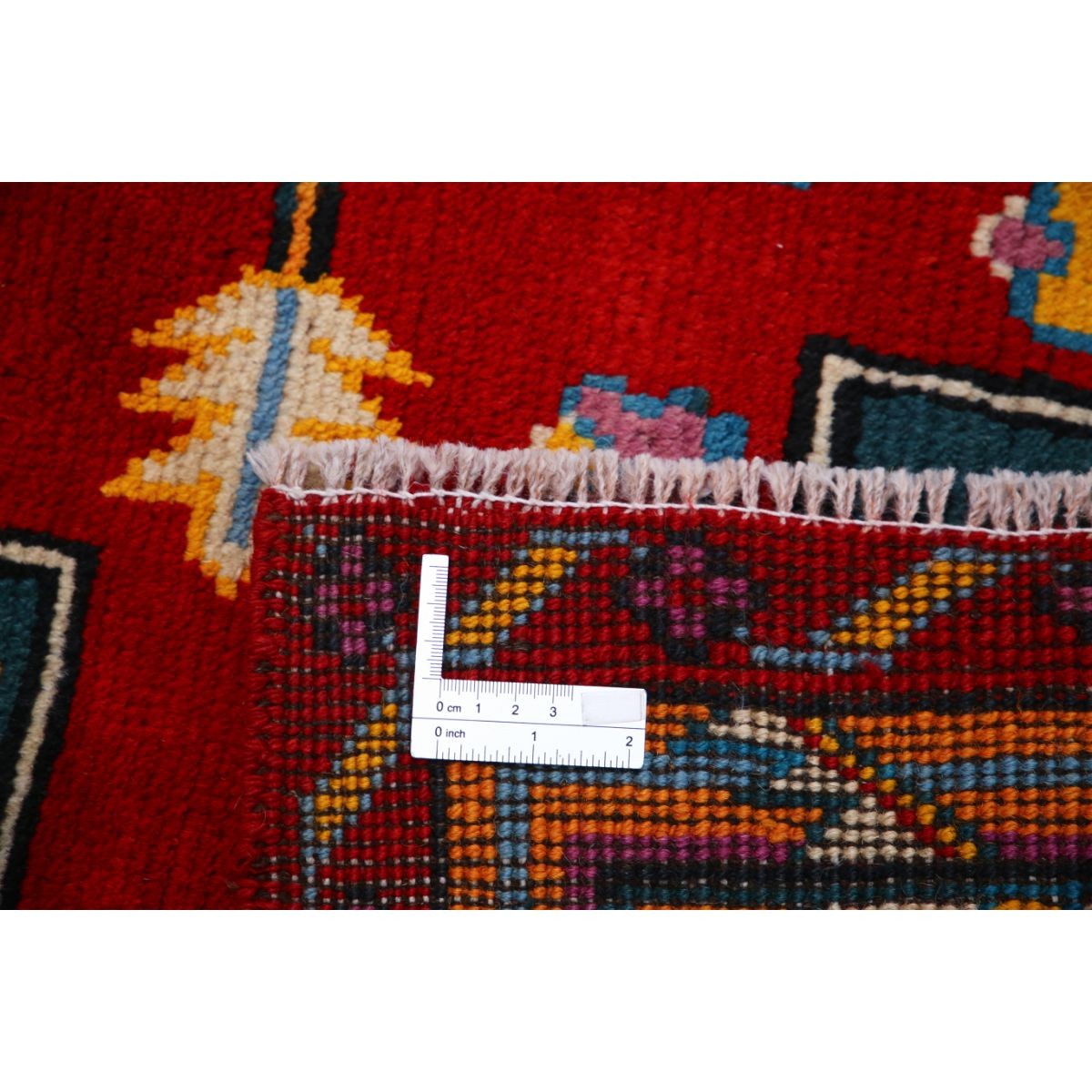 Revival 5x7 Handmade Double Knotted Washable Wool Rug - Colorful