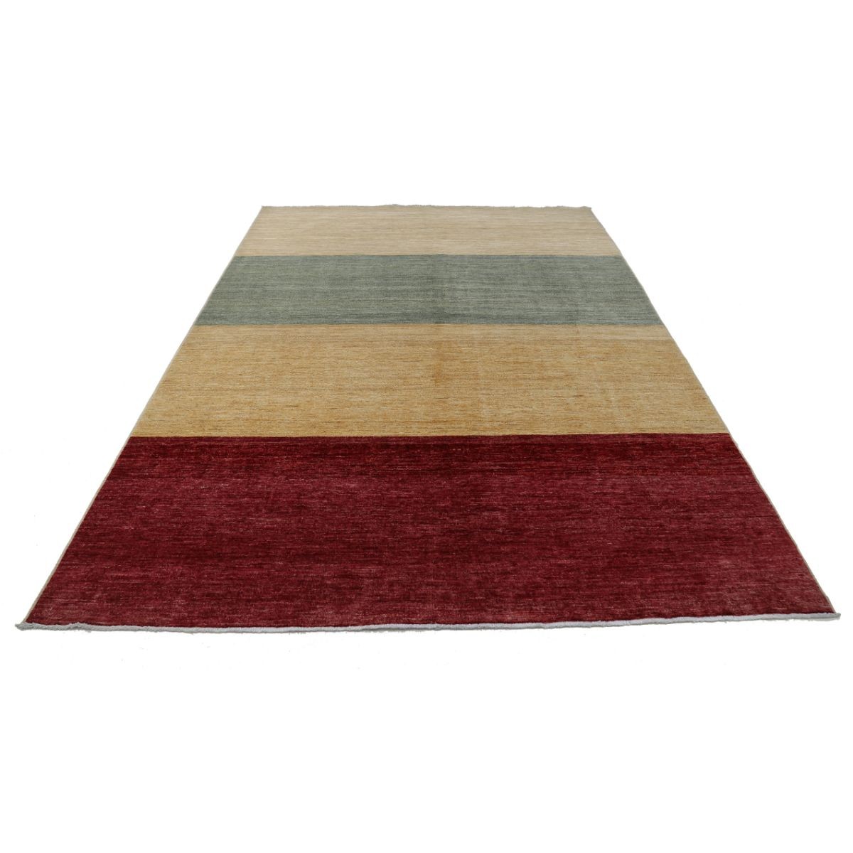 Modcar 7x9 Handmade Double Knotted Washable Wool Rug - Colorful