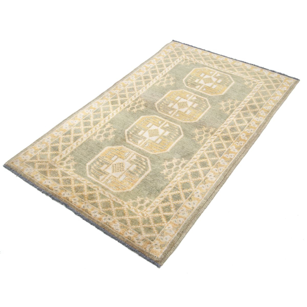 Revival 3x5 Handmade Double Knotted Washable Wool Rug - Colorful