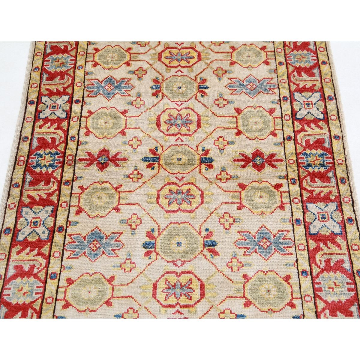 Revival 3x4 Handmade Double Knotted Washable Wool Rug - Colorful