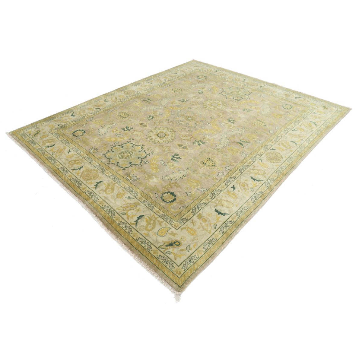 Ziegler 8x9 Handmade Double Knotted Washable Wool Rug - Colorful