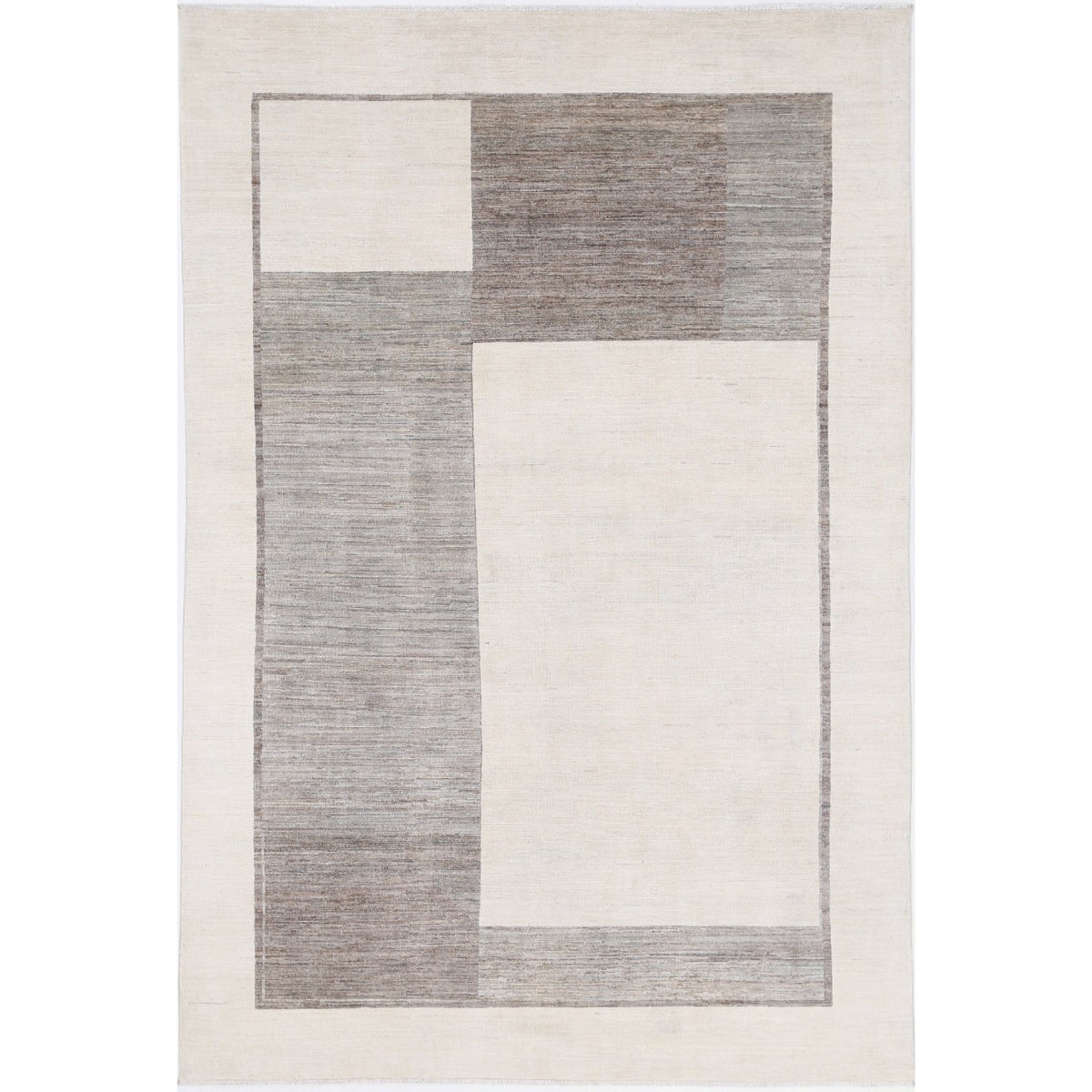Modcar 6x9 Handmade Double Knotted Washable Wool Rug - Colorful