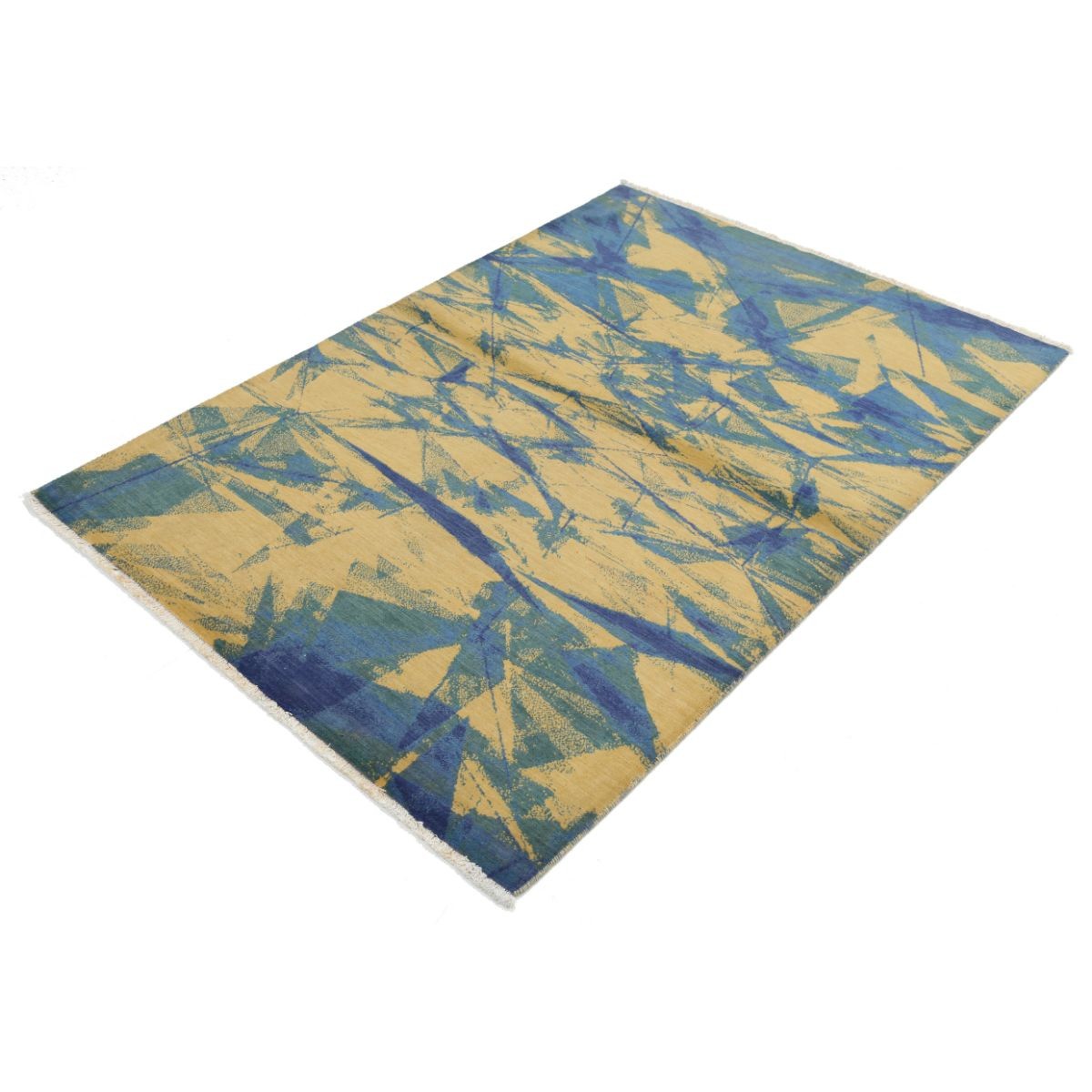 Dhanak 4x6 Machine-Made Washable Wool Rug - Colorful