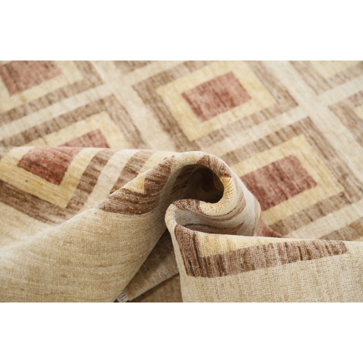 Modcar 6x8 Handmade Double Knotted Washable Wool Rug - Colorful