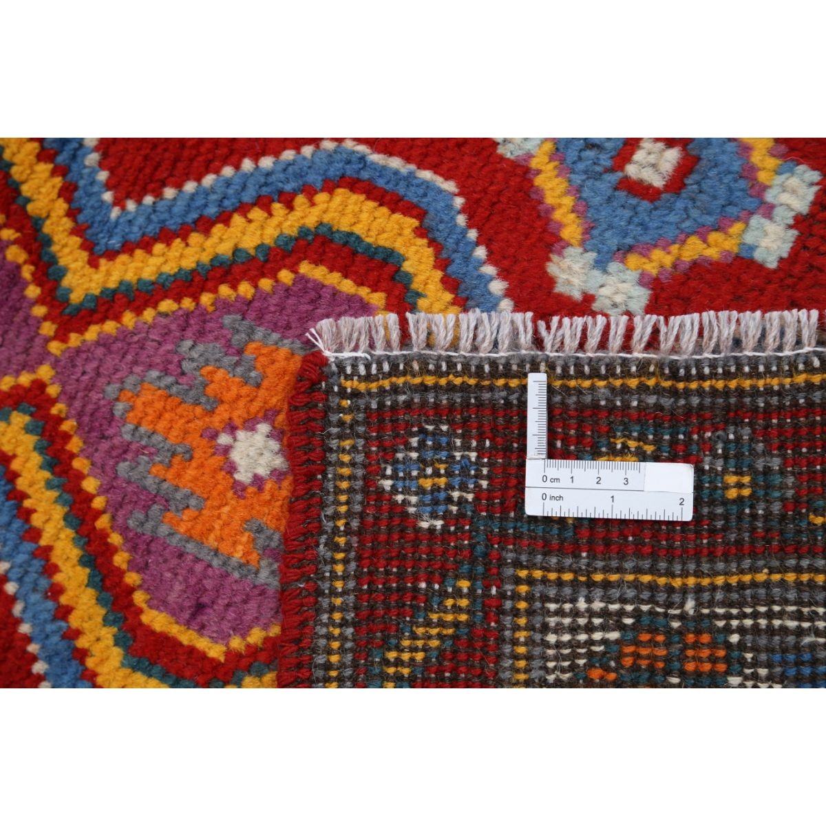 Revival 5x6 Handmade Double Knotted Washable Wool Rug - Colorful