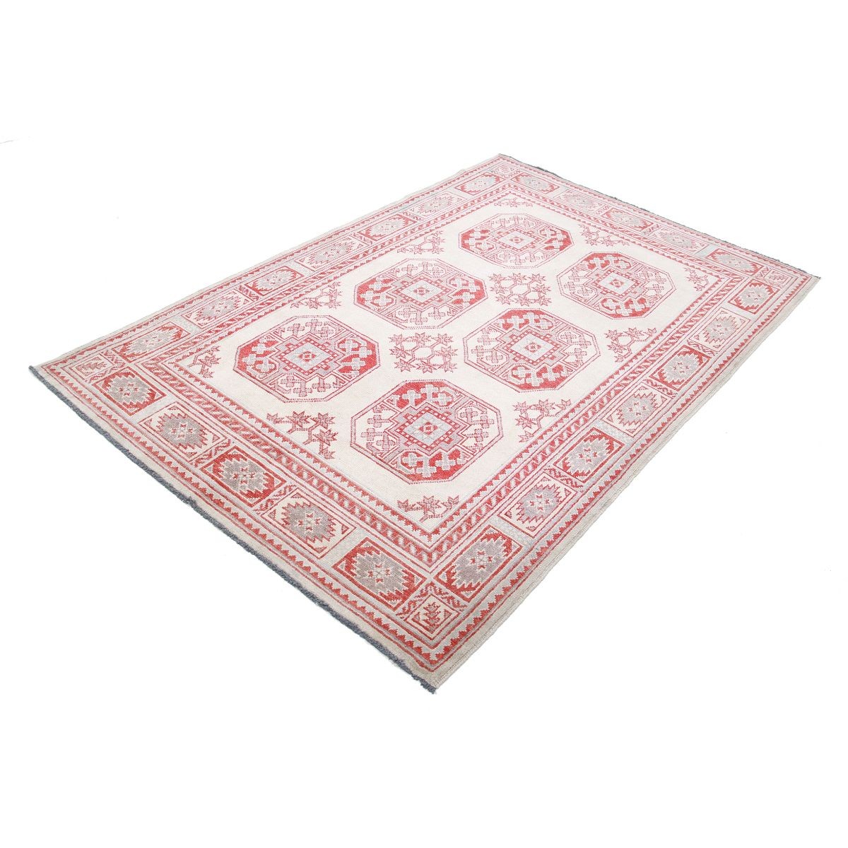 Revival 5x7 Handmade Double Knotted Washable Wool Rug - Colorful