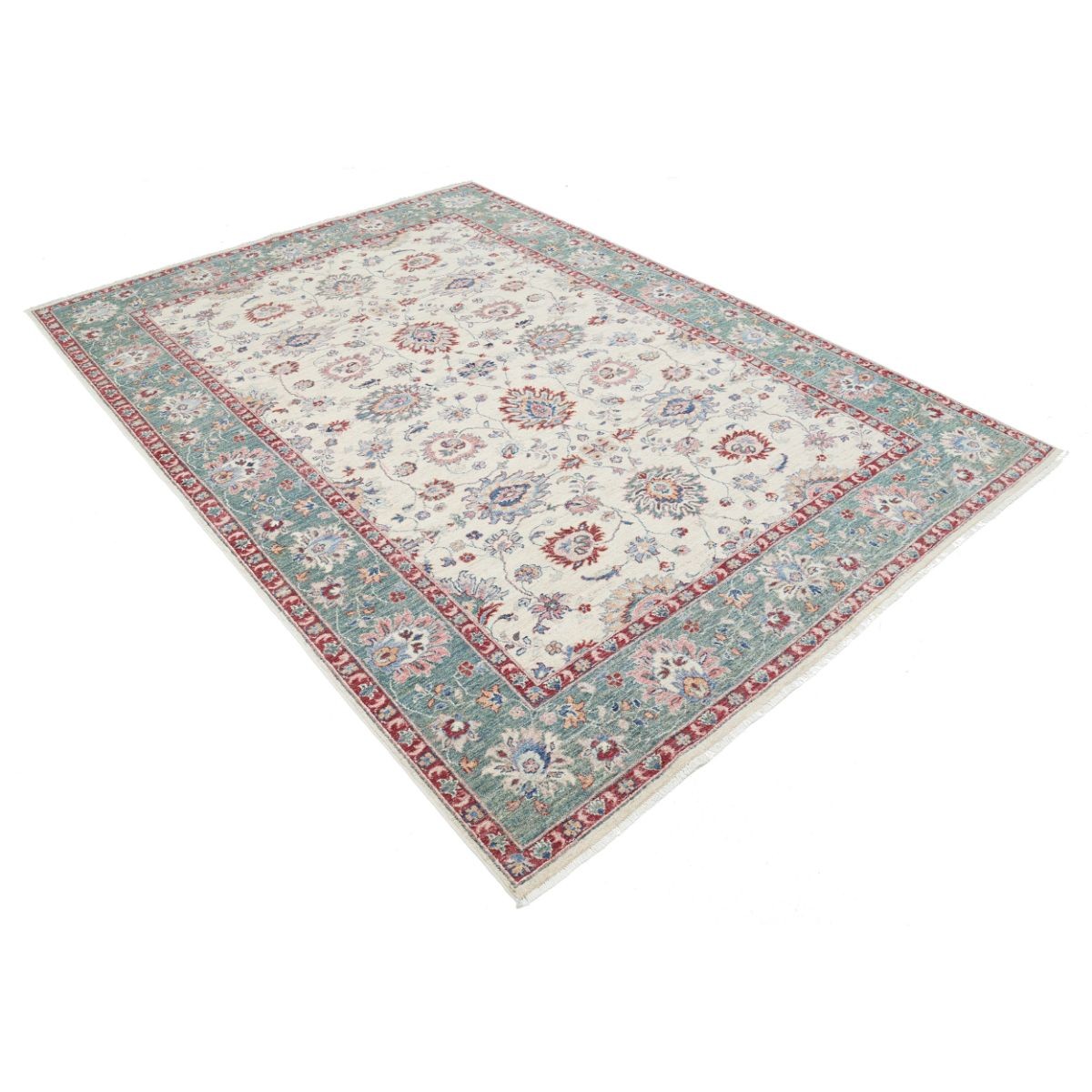 Ziegler 7x9 Handmade Double Knotted Washable Wool Rug - Colorful