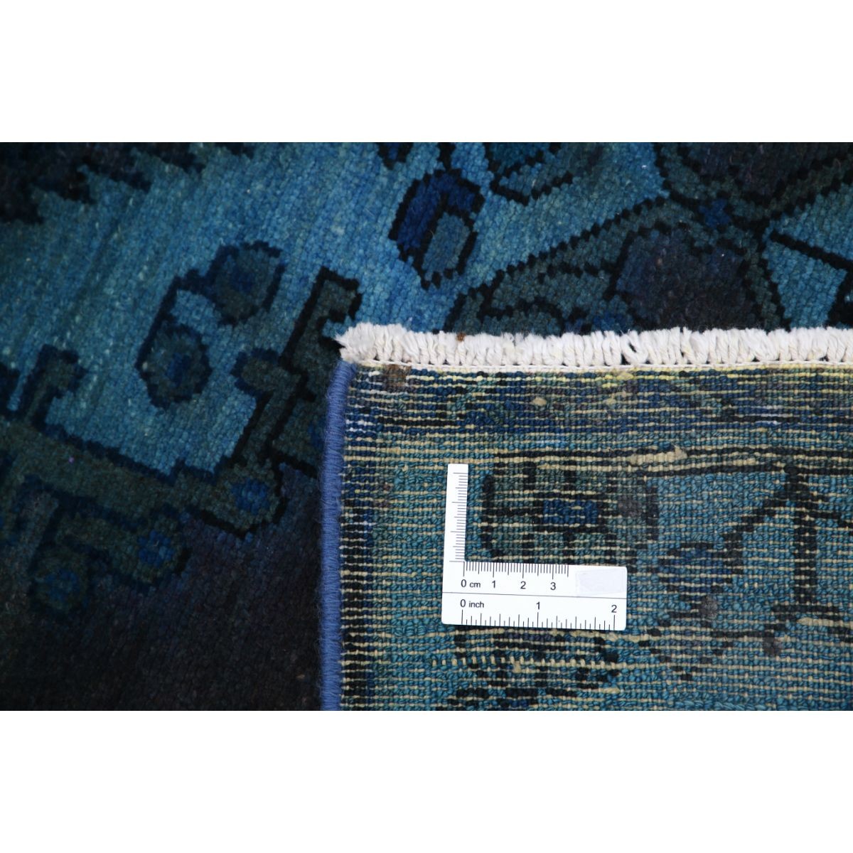 Overdye 4x8 Handmade Double Knotted Washable Wool Runner - Monochormatic
