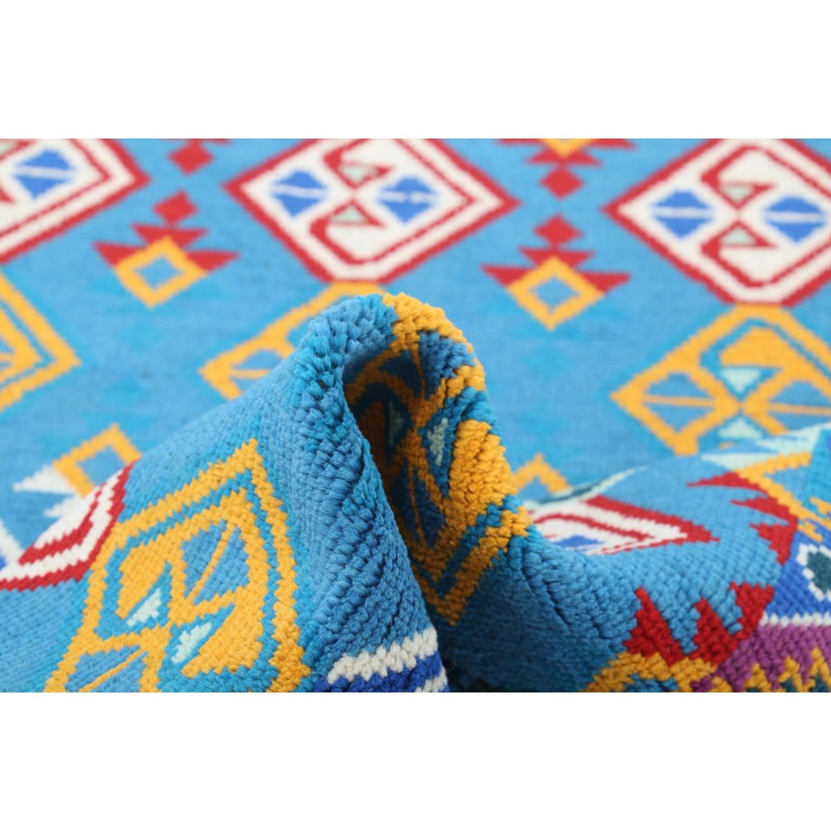 Revival 3x5 Handmade Double Knotted Washable Wool Rug - Colorful