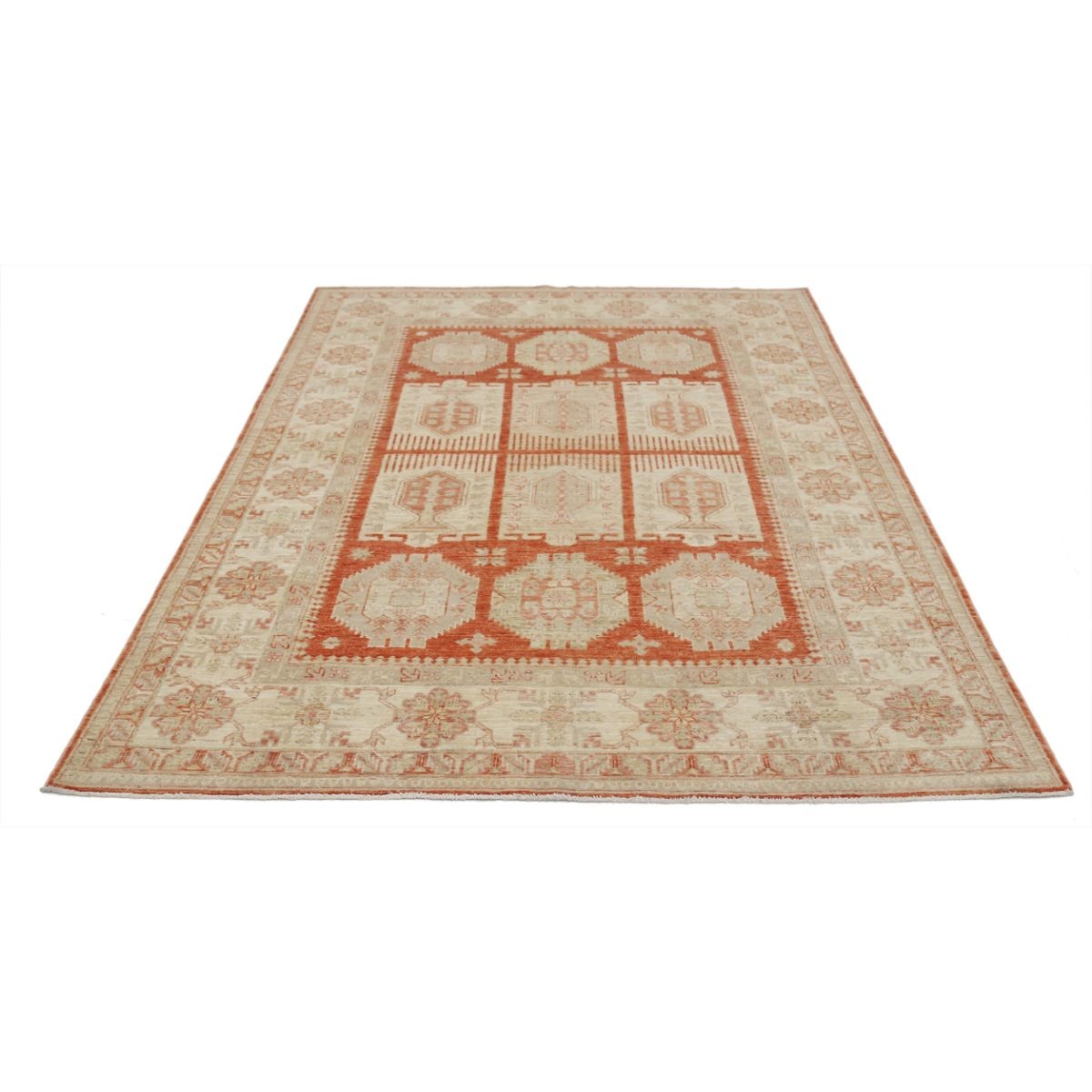 Ziegler 6x8 Handmade Double Knotted Washable Wool Rug - Colorful