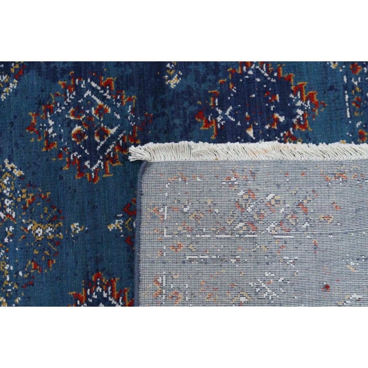 Ajrak 4x6 Powered-Loomed Washable Wool Rug - Colorful