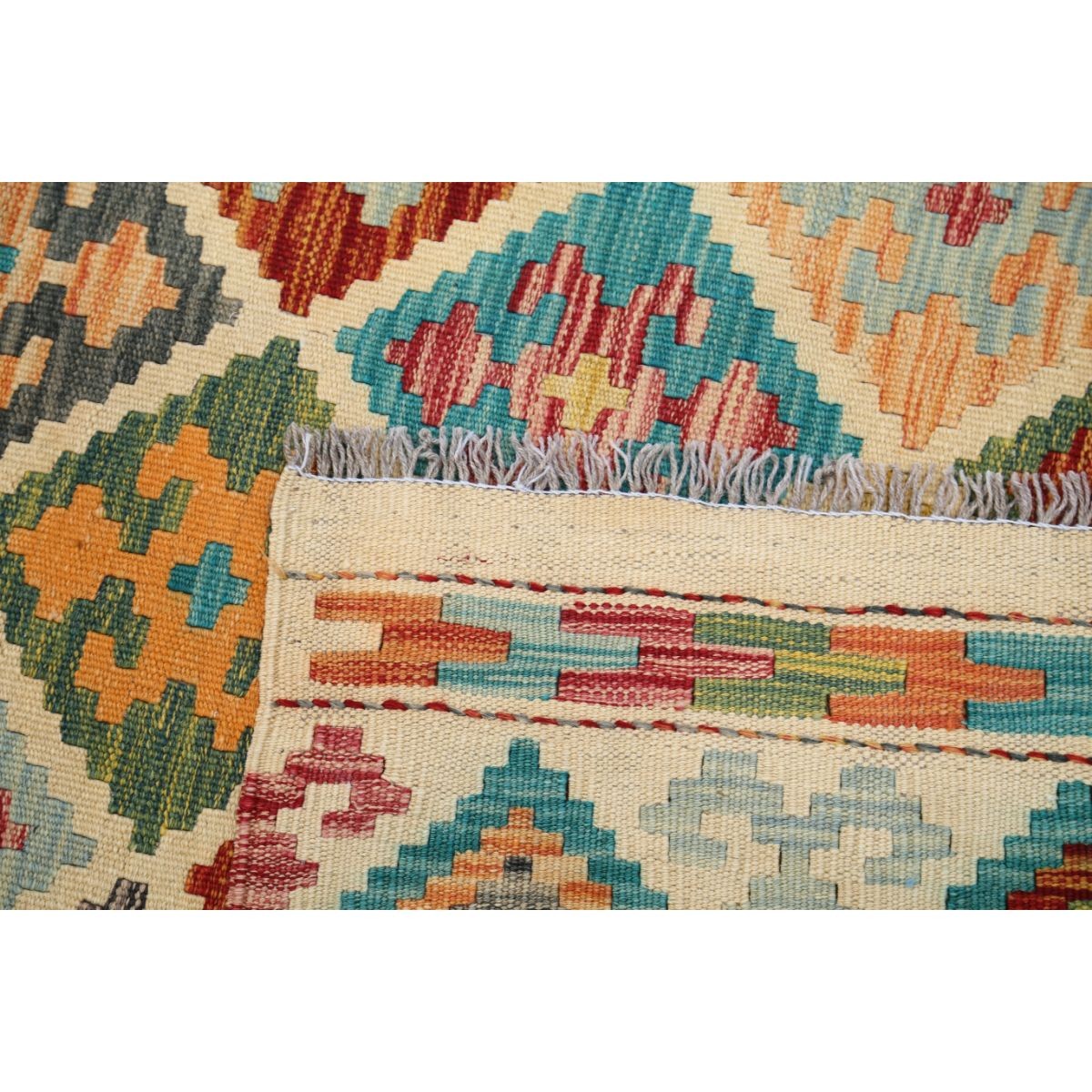 Maimana 5x7 Hand Woven Washable Wool Rug - Colorful