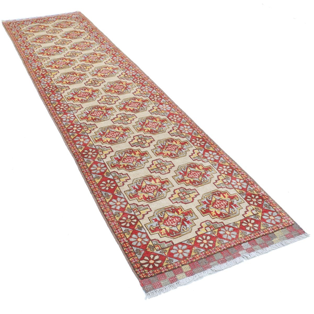 Revival 3x10 Handmade Double Knotted Washable Wool Runner - Colorful